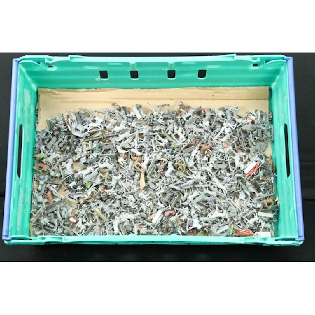 Collection of various military and war gaming related metal ...