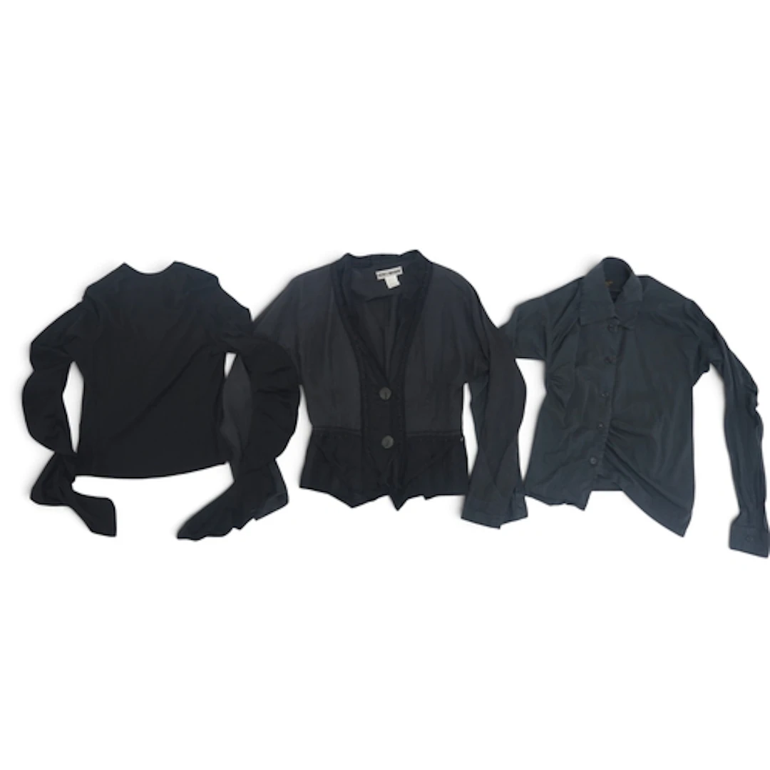 A ladies 1990s Issey Miyake distressed jacket in hemp and li...
