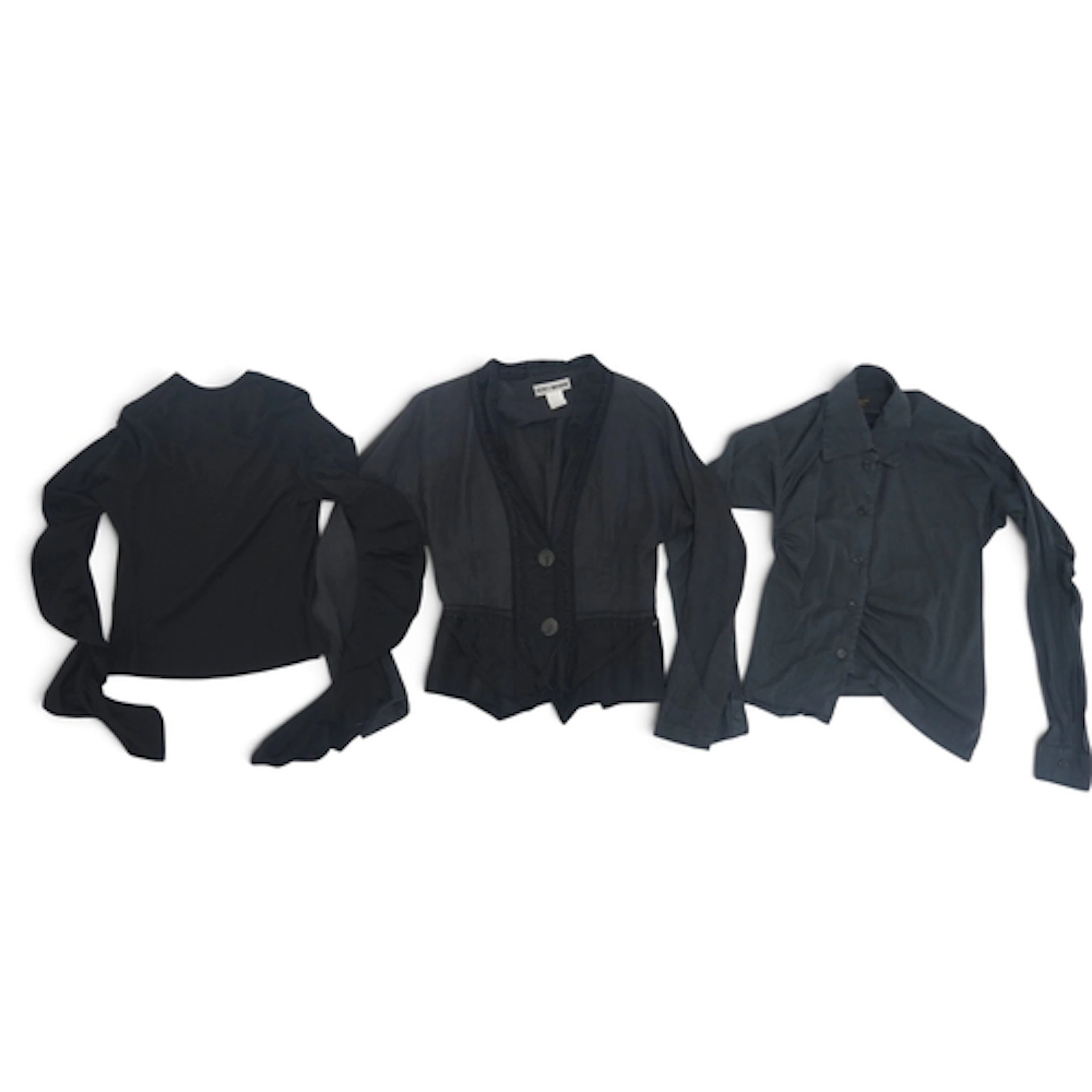 A ladies 1990s Issey Miyake distressed jacket in hemp and li...