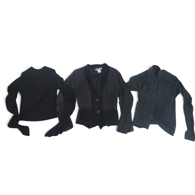 A ladies 1990s Issey Miyake distressed jacket in hemp and li...