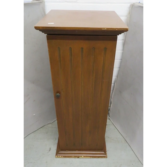 Vintage Mahogany Storage/Shelving Unit, hinged opening to sh...