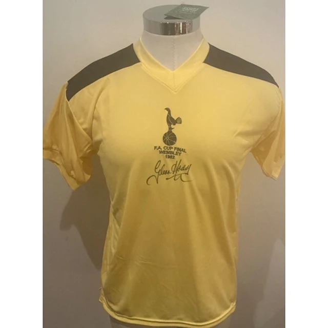 Hoddle Tottenham Signed Replica Football Shirt: Yellow Totte...