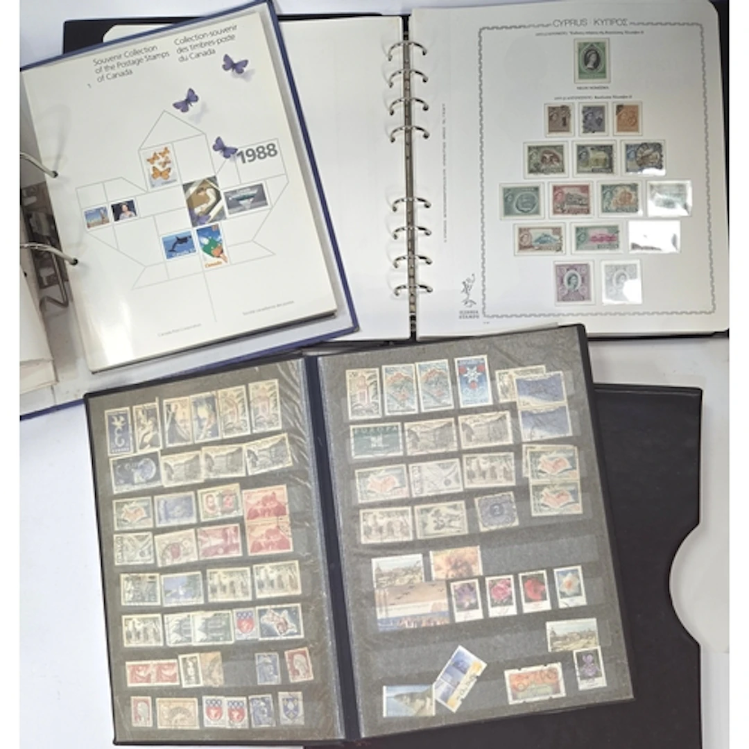 A well presented Cyprus album of stamps, a Canadian stamp al...