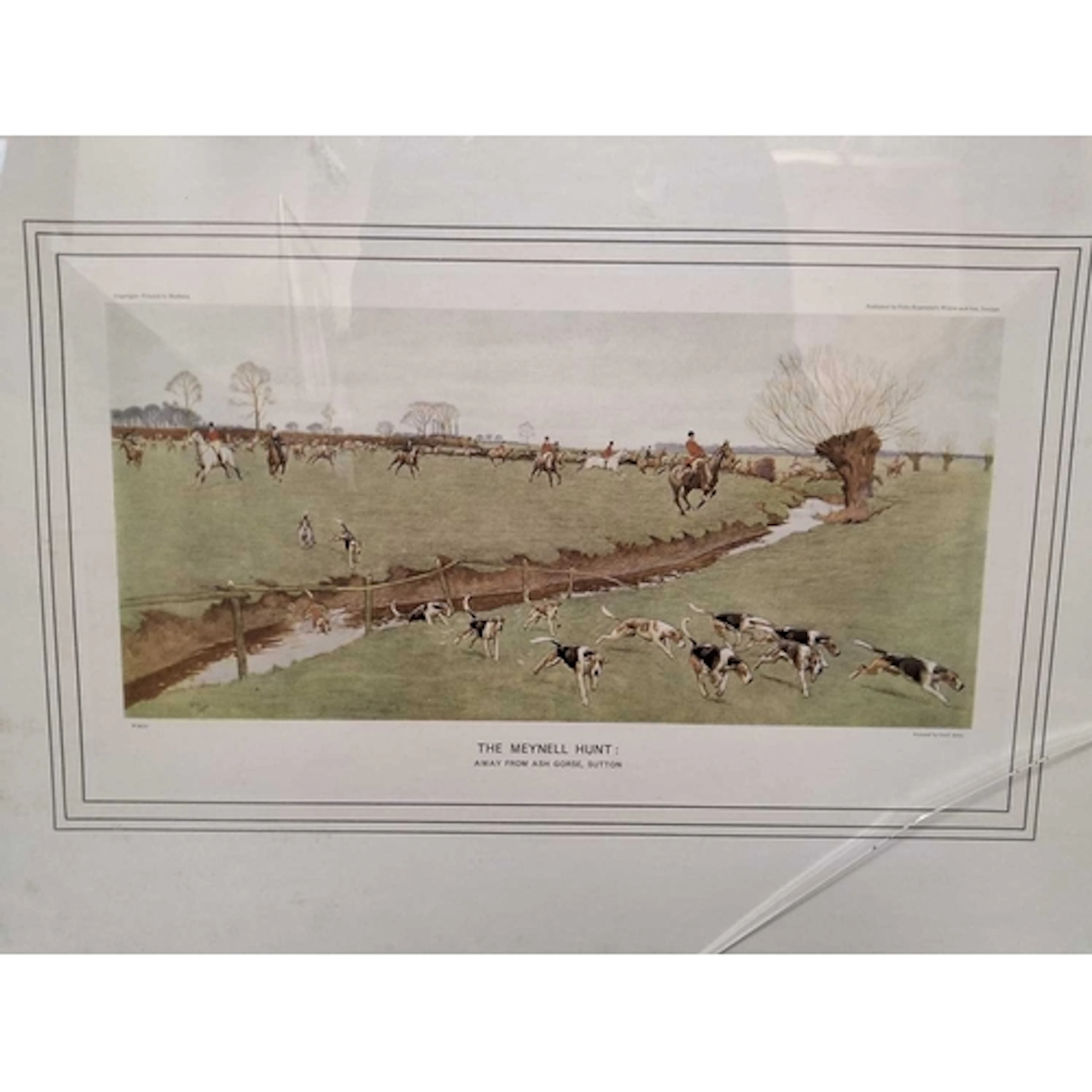 THE MEYNELL HUNT: AWAY FROM ASH GORSE, SUTTON, a Cecil Aldin...