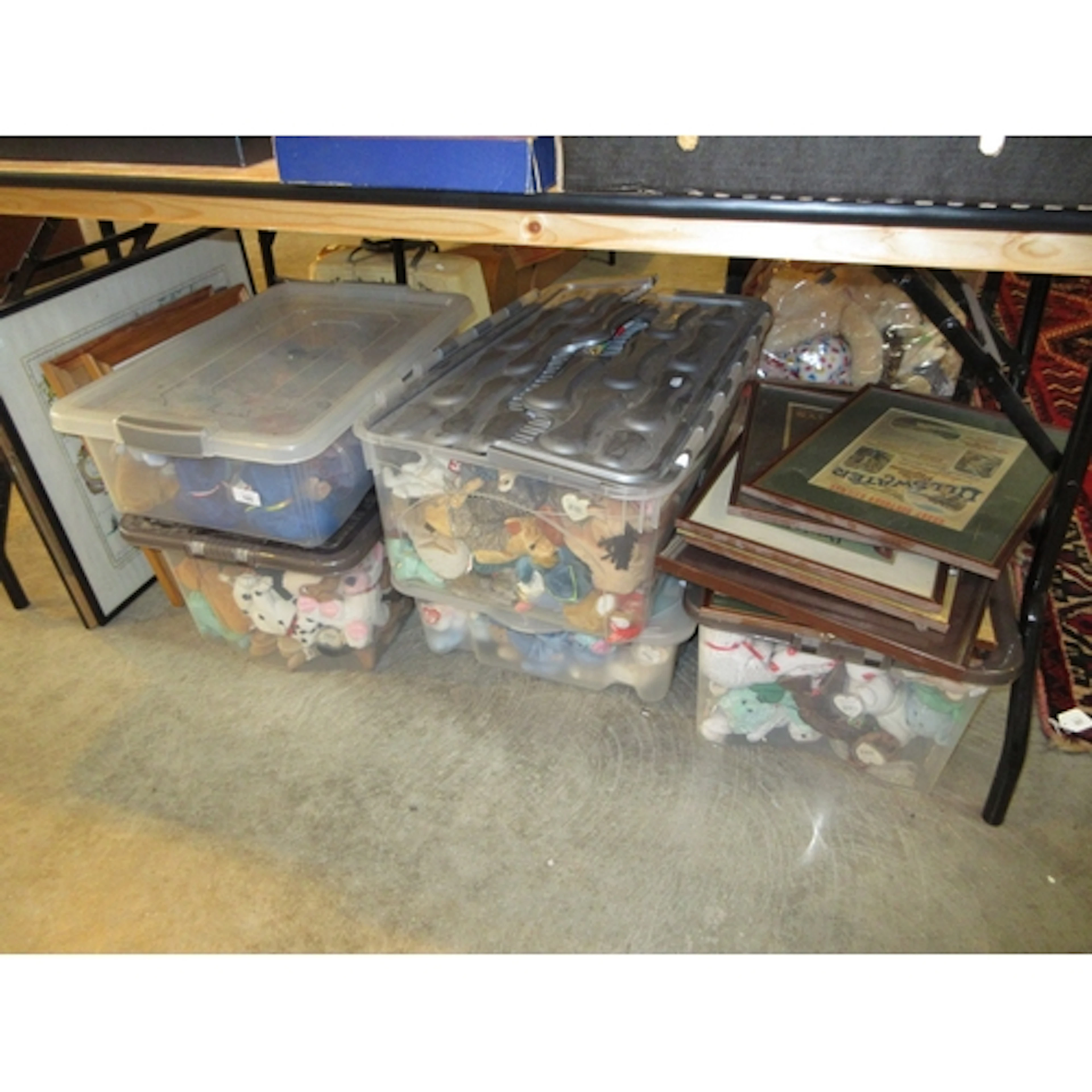 Boxes of Ty Beanie Toys, Various Pictures etc