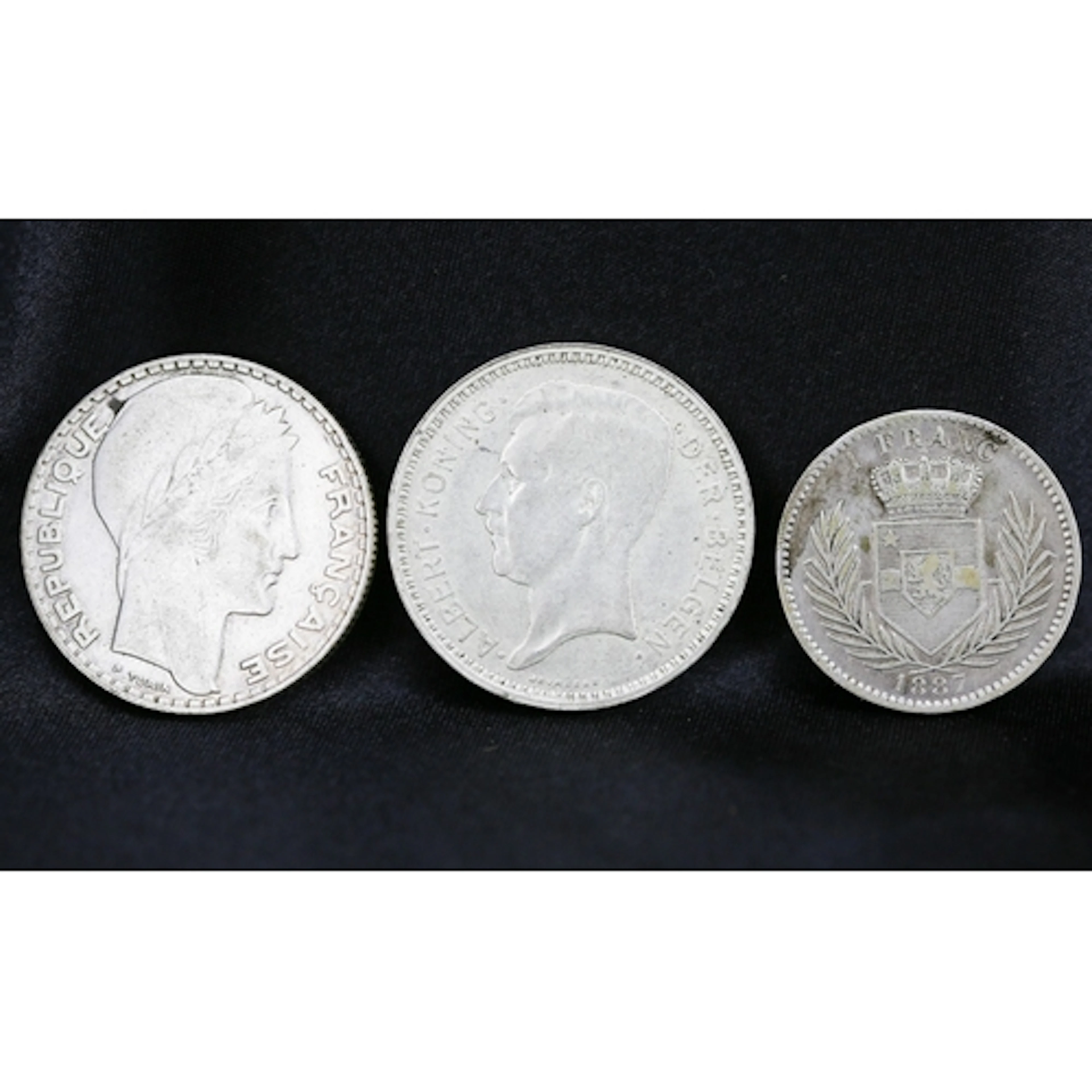 Silver 10 Francs French Coin 1933 - 68% Silver, Silver 20 Fr...