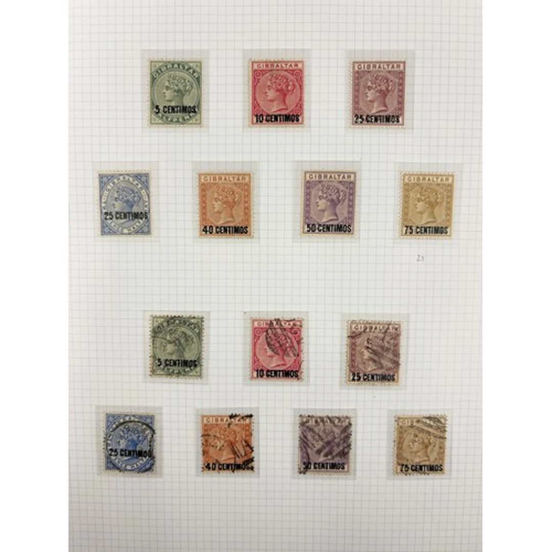 A ring binder containing a good collection of Gibraltar mint...
