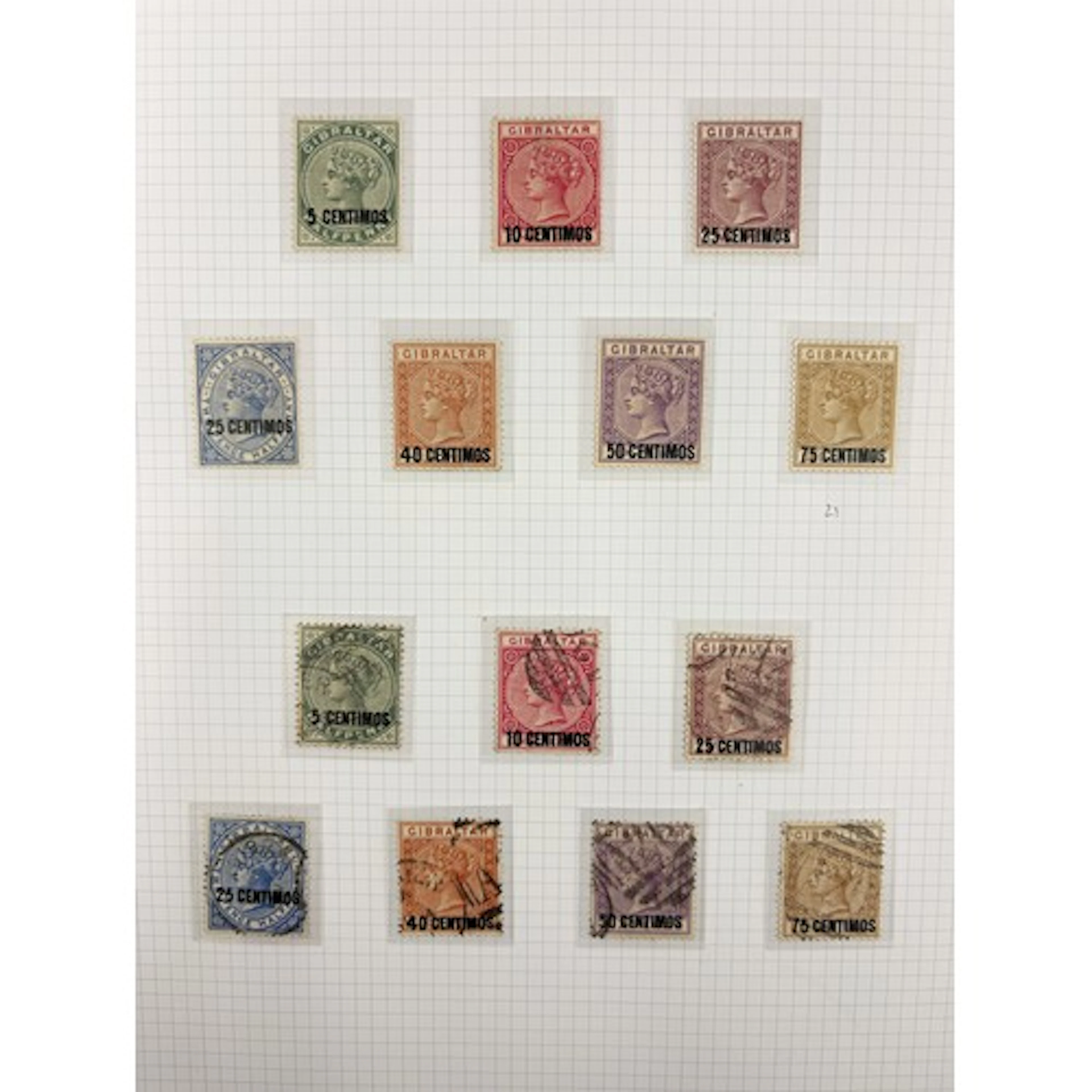 A ring binder containing a good collection of Gibraltar mint...