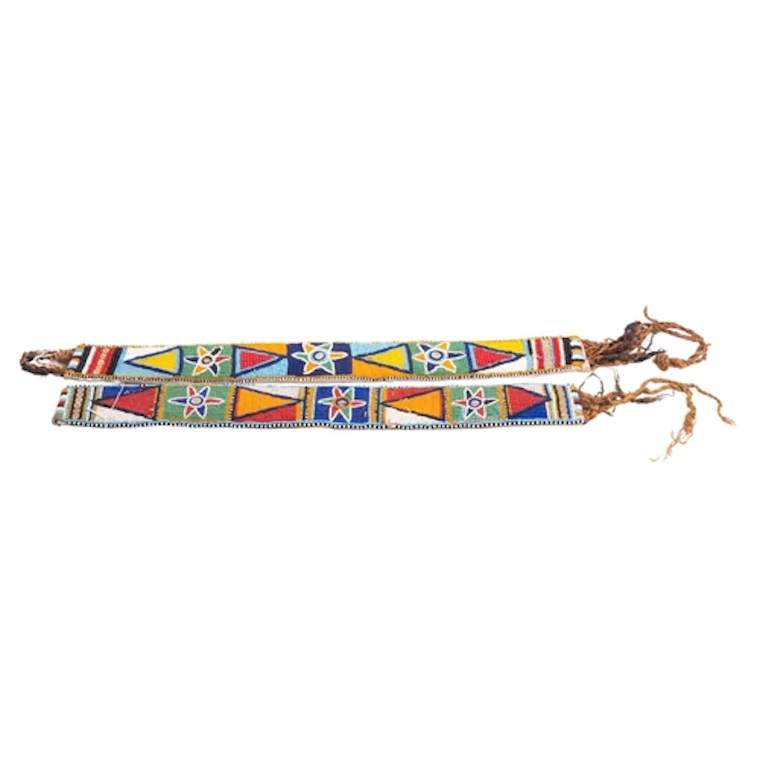 A 20th Century Native American Indian beadwork belt together...
