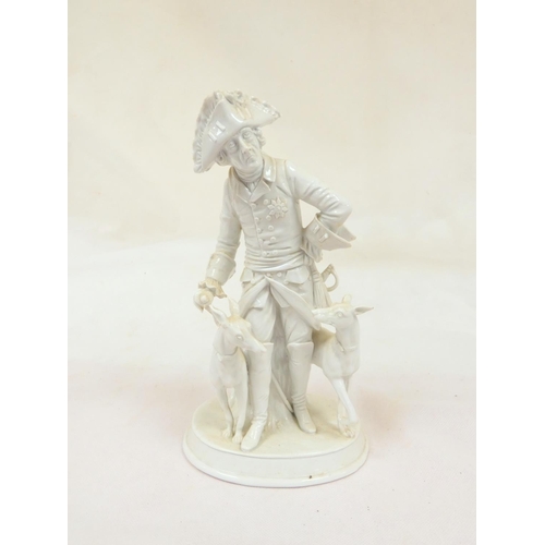 Sitzendorf porcelain figure of an aged Frederick the Great w...