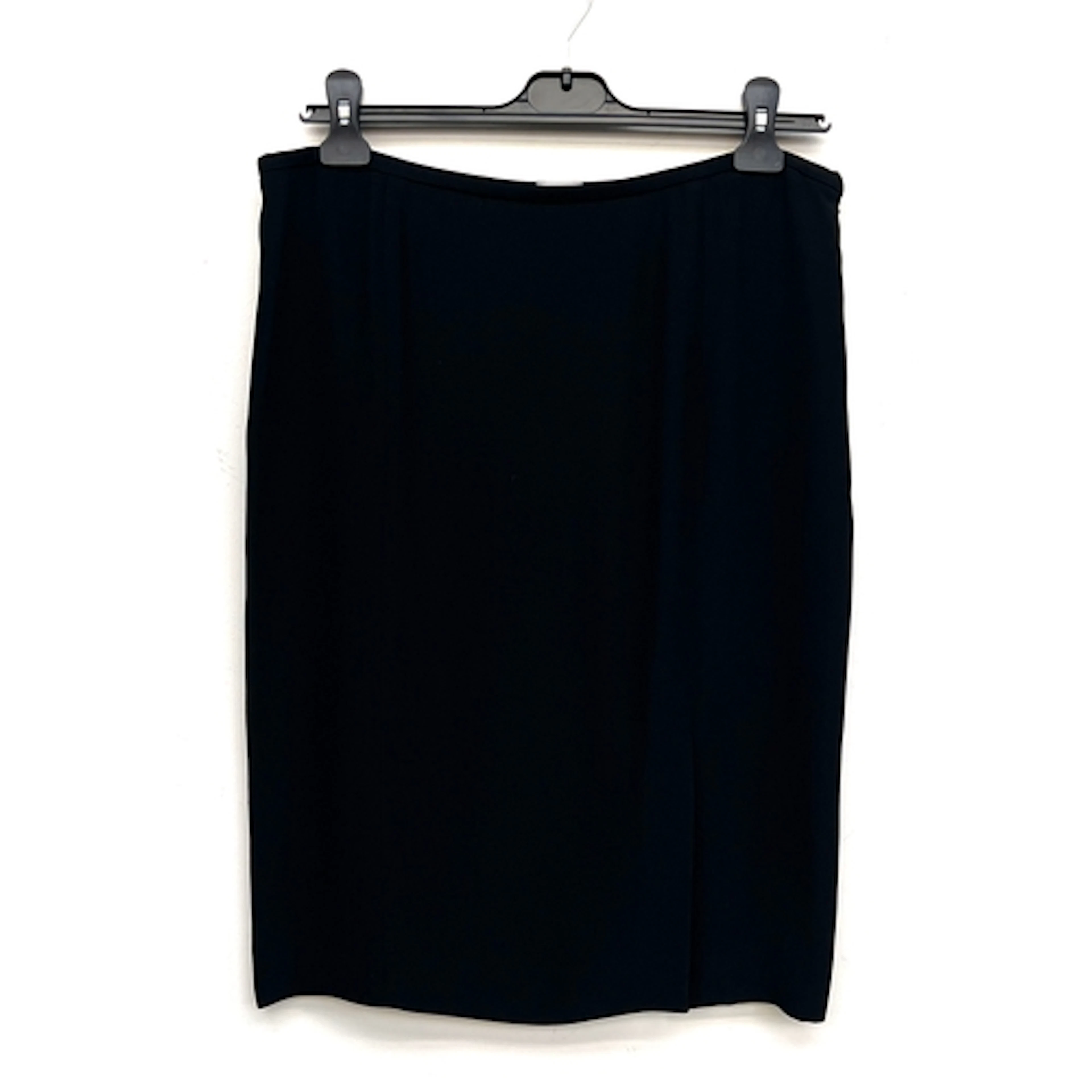 An Armani Collezioni black silk blend skirt, size 46