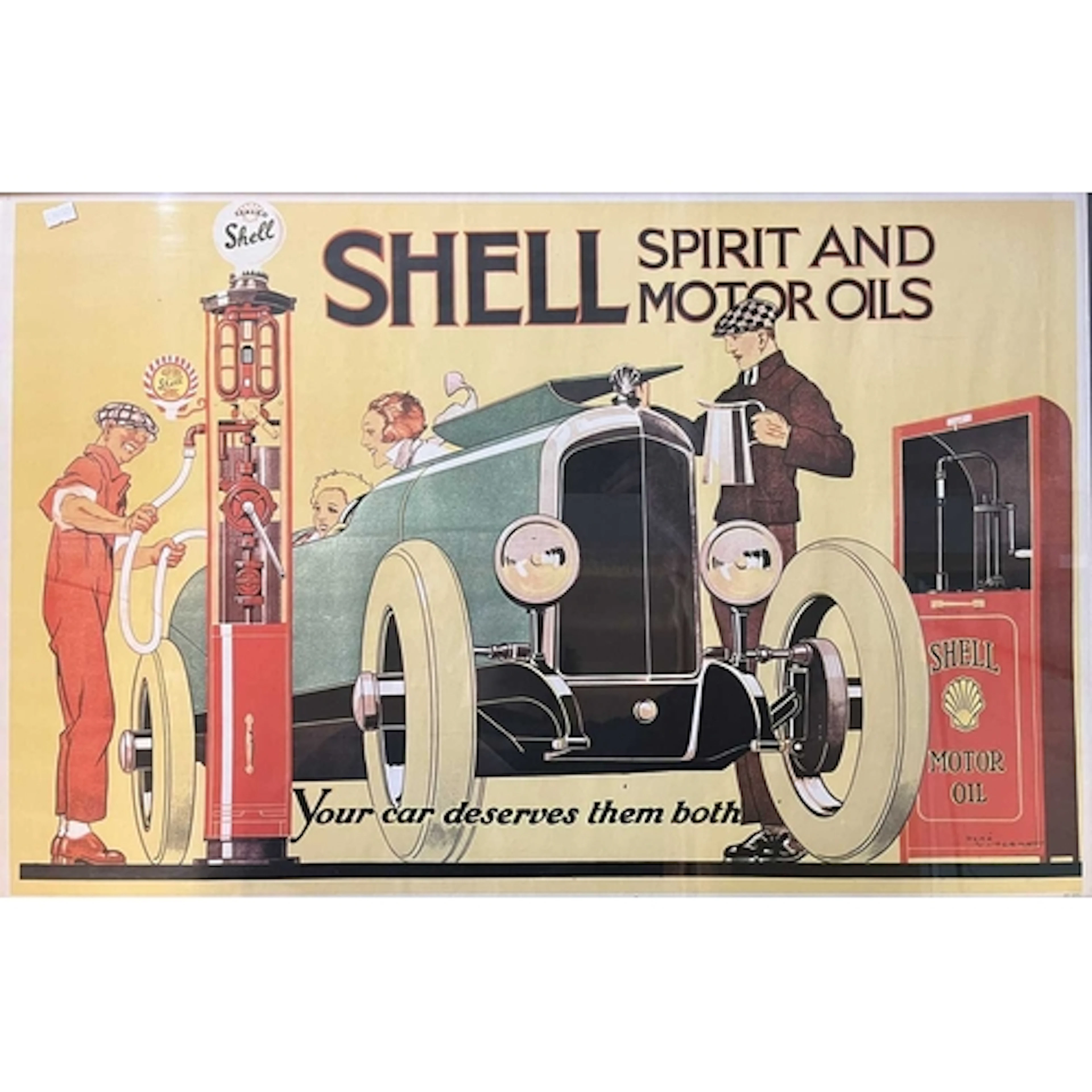 Automobilia - a vintage reproduction advertising poster for ...
