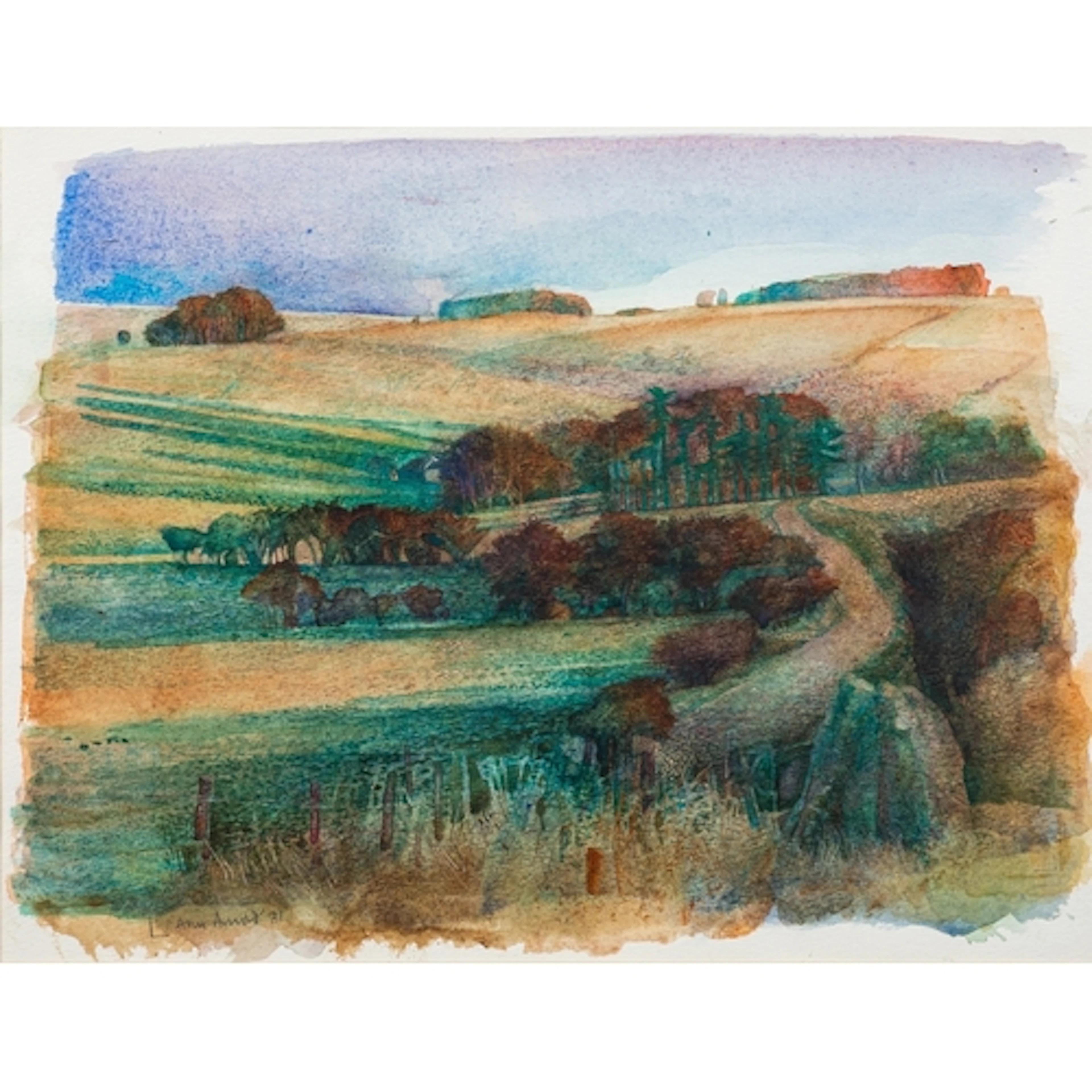 * Ann Arnold (nee Telfer) (British, 1936-2015) - 'On the Dow...