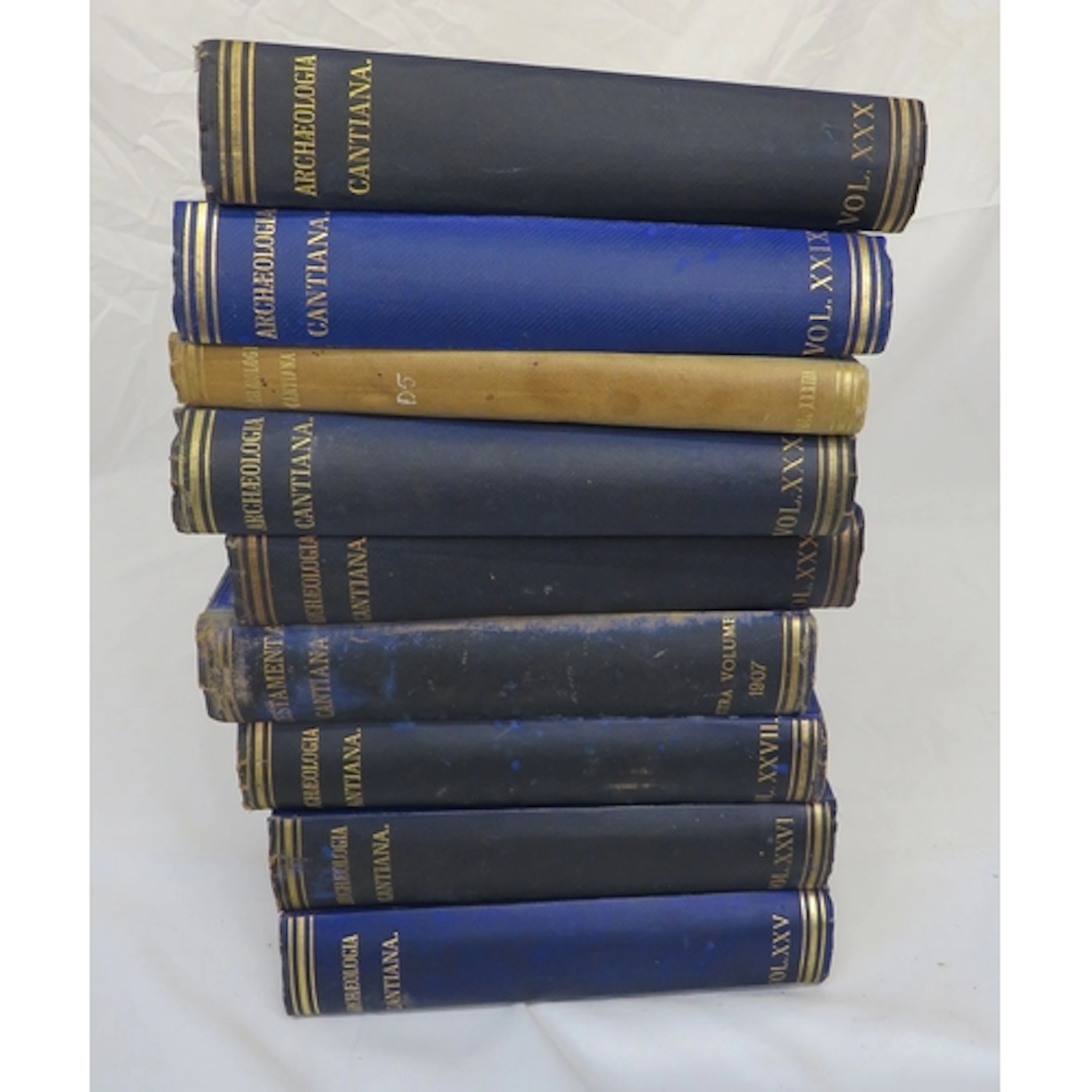 Books: 9 Vols. Archaeologia Cantiana printed for the Society...