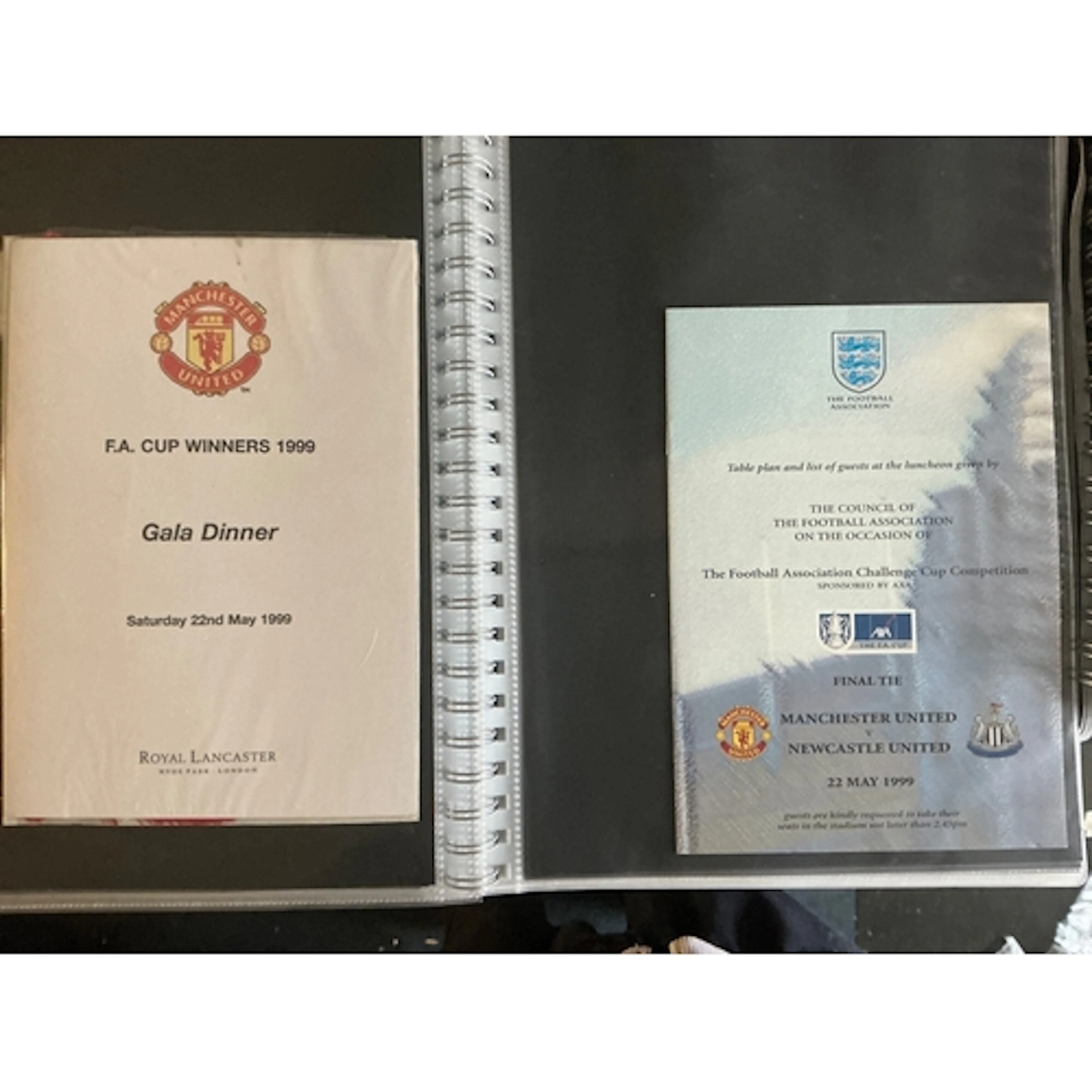 Manchester United Treble Season Football Memorabilia: Superb...