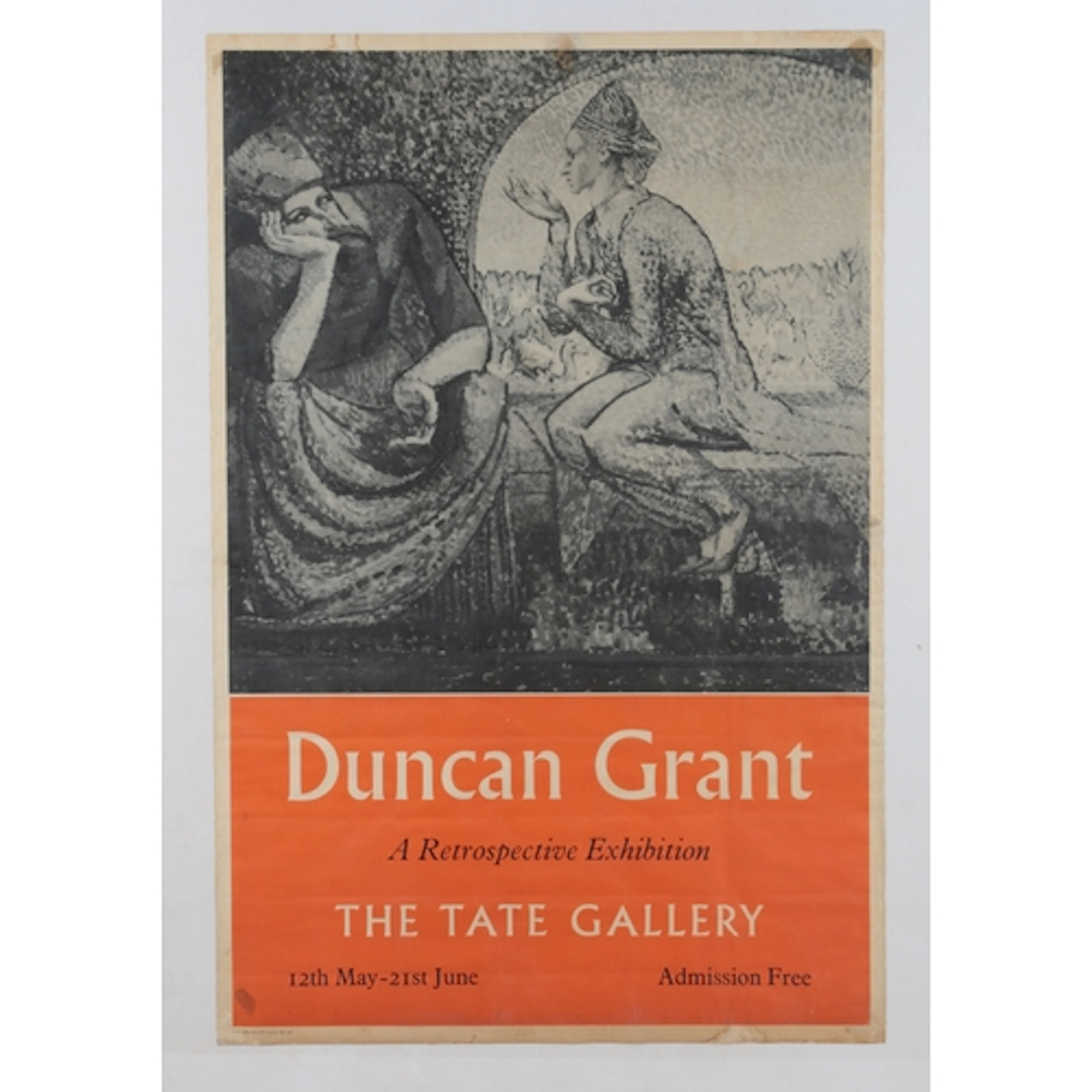 Duncan Grant (1885-1978): A rare exhibition poster for the a...