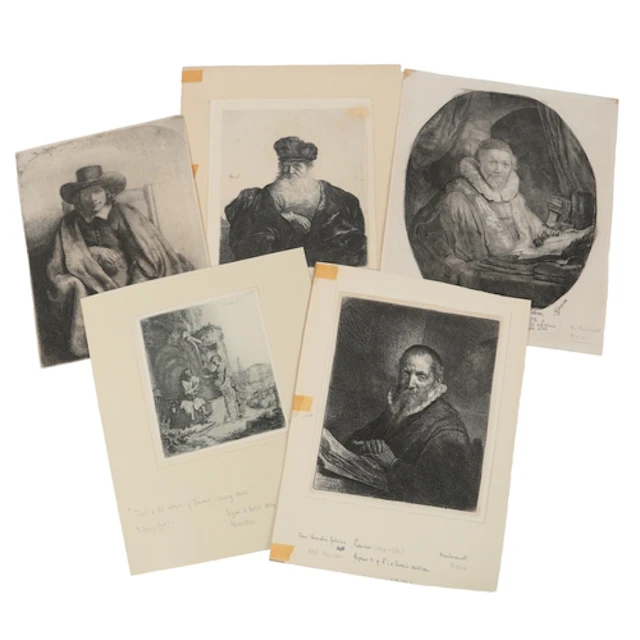 After Rembrandt Harmensz Van Rijn (Dutch, 1606-1669) A smal...