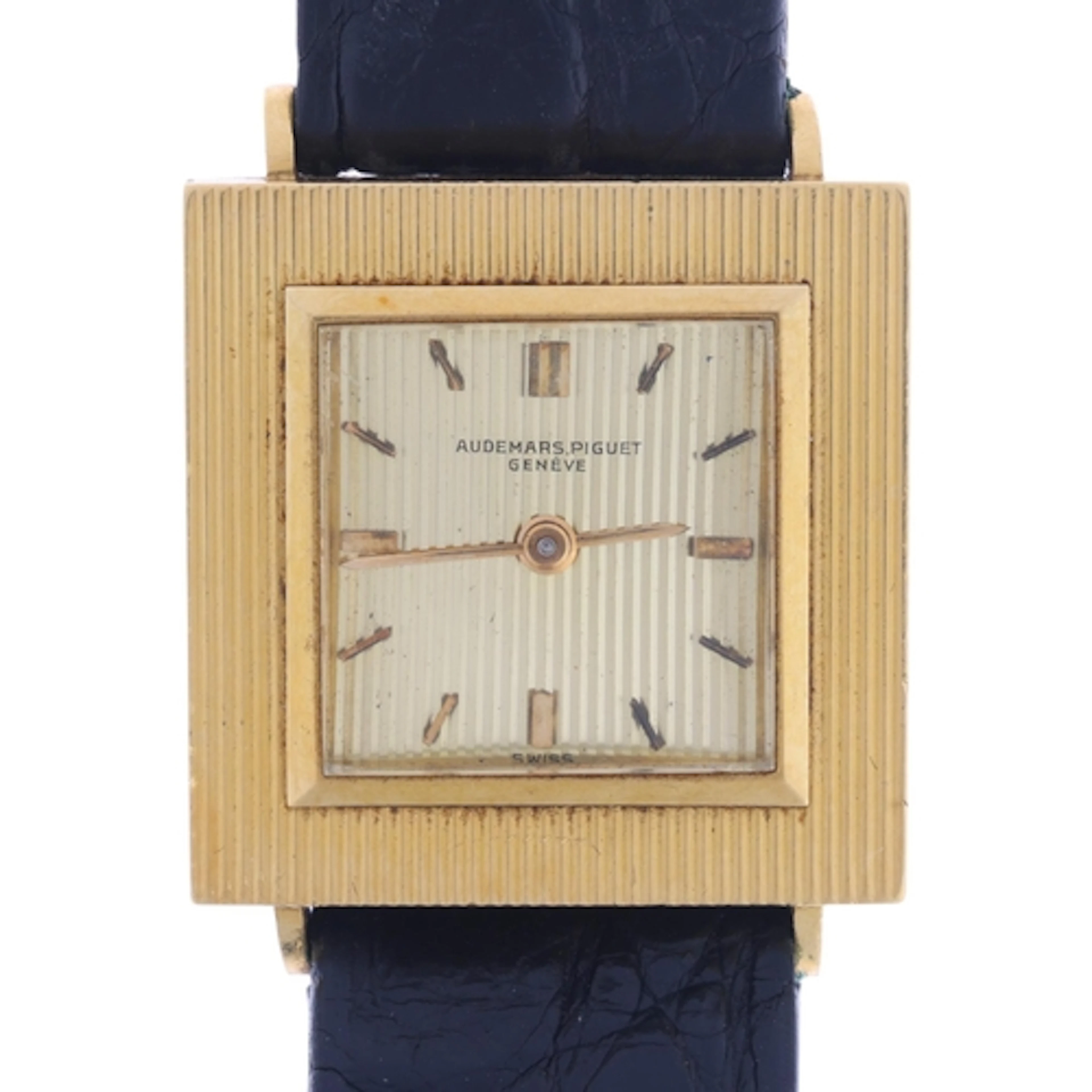 AUDEMARS PIGUET - a Vintage 18ct gold "Square" mechanical wr...