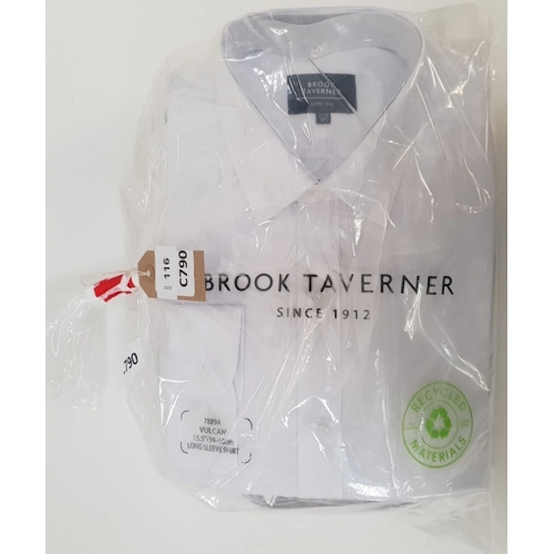 FOUR BRAND NEW LONG SLEEVE SHIRT BROOK TAVERNER size, 39-40,...