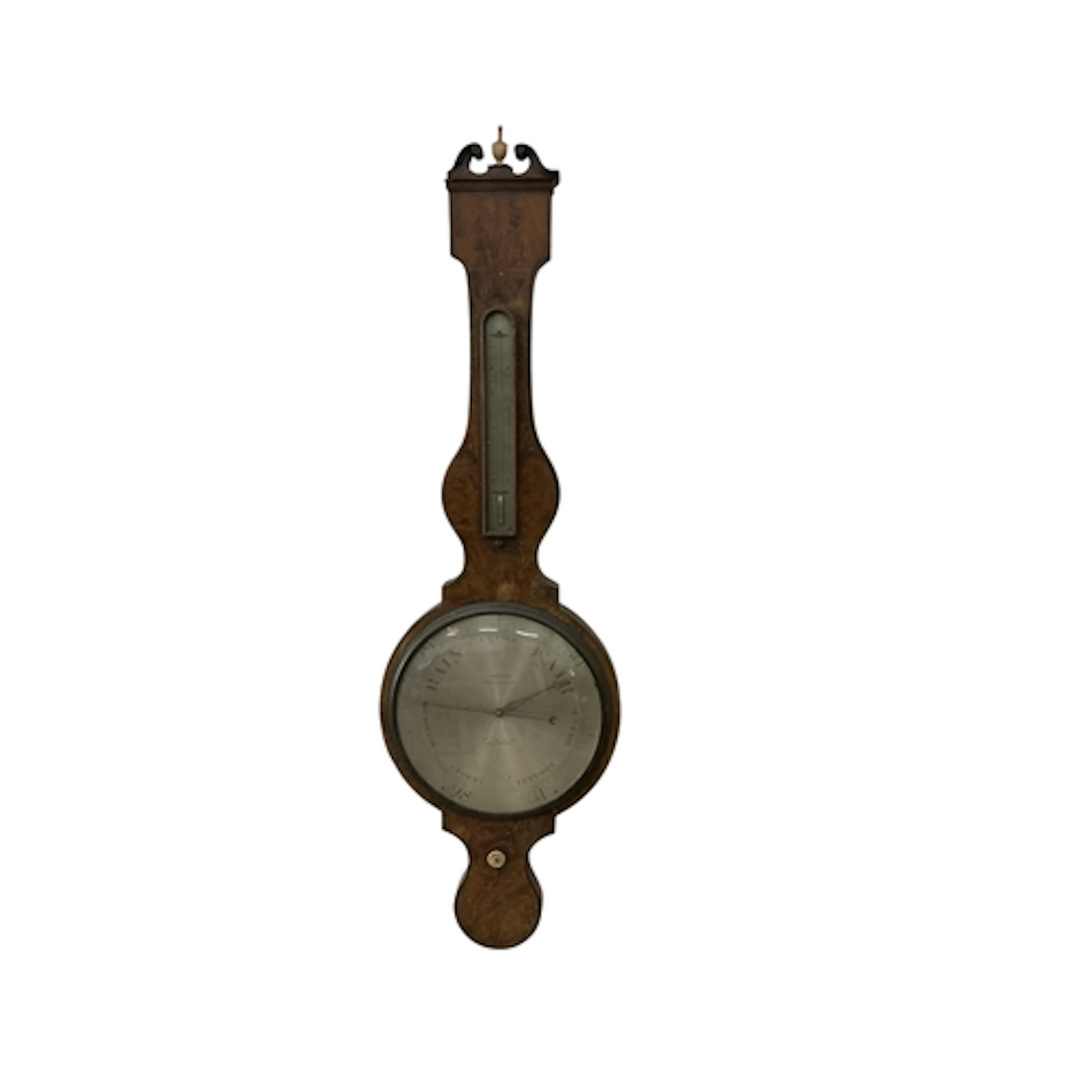 An early 19th century mahogany wheel barometer, signed Smith...