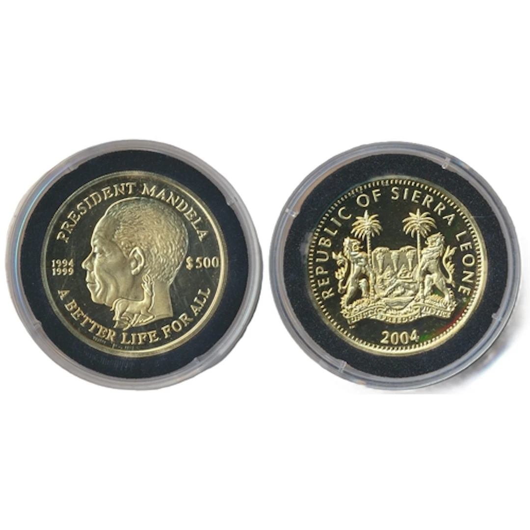 Investment Gold lot - documents required. Sierra Leone. 2004...