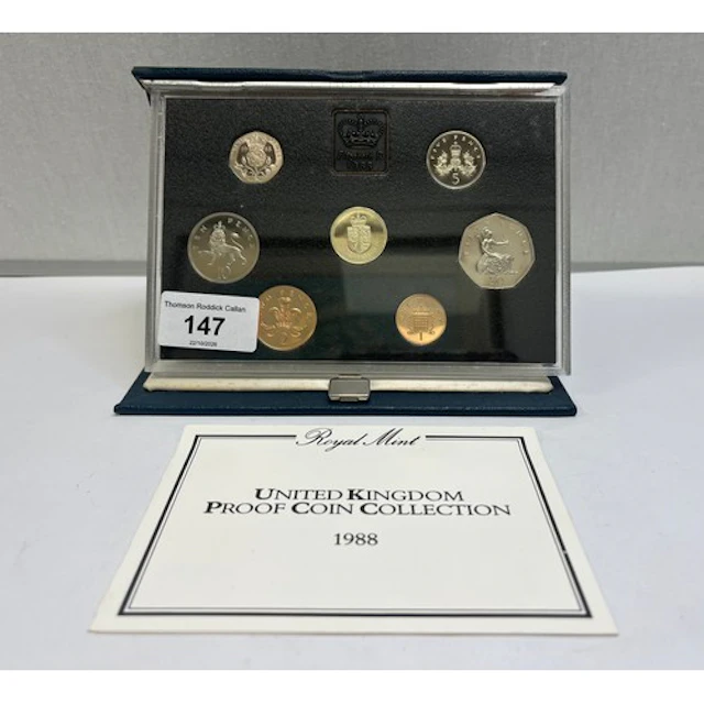 1988 United Kingdom proof coin collection.