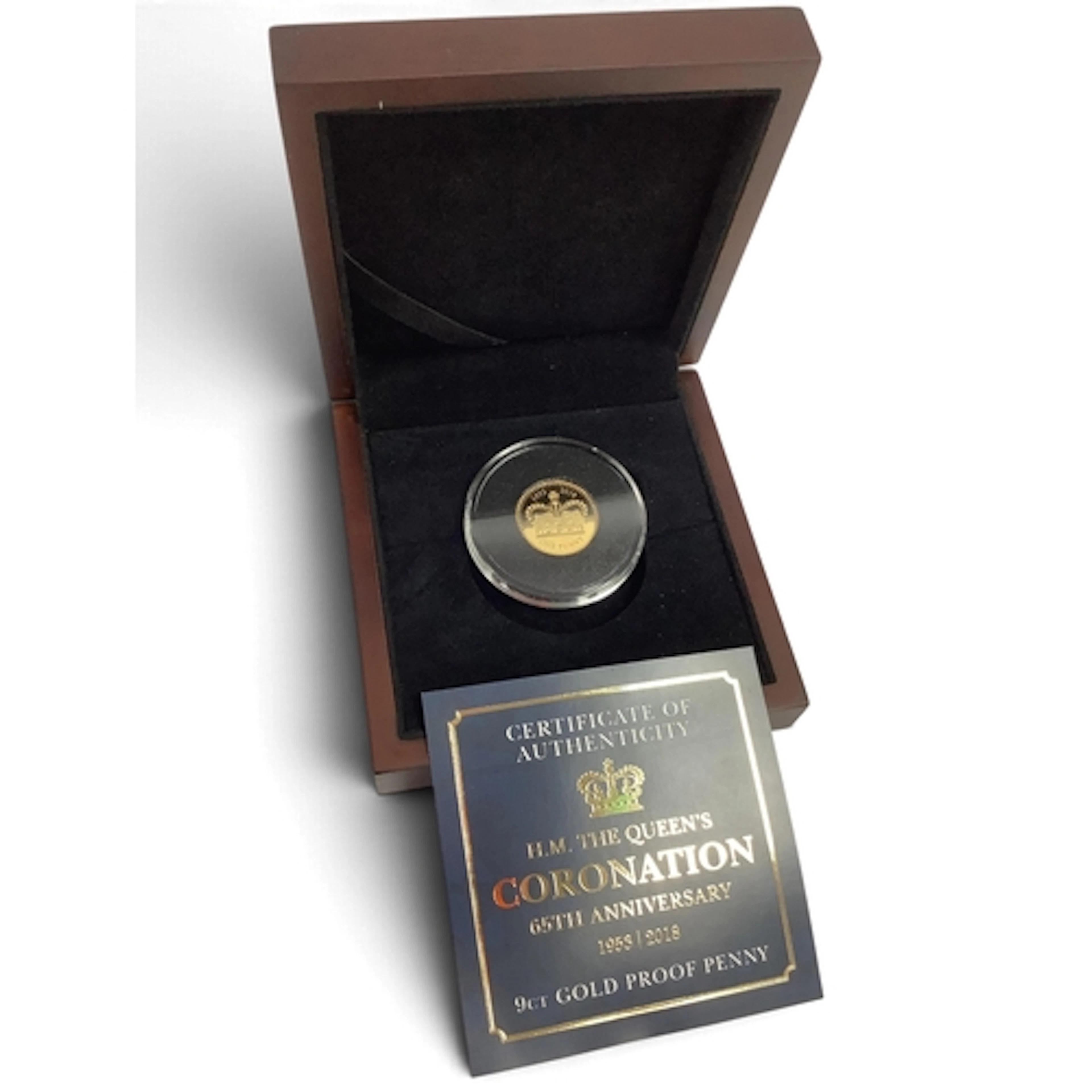 2018 Jersey QEII Coronation 65th anniversary 9ct Gold Proof ...