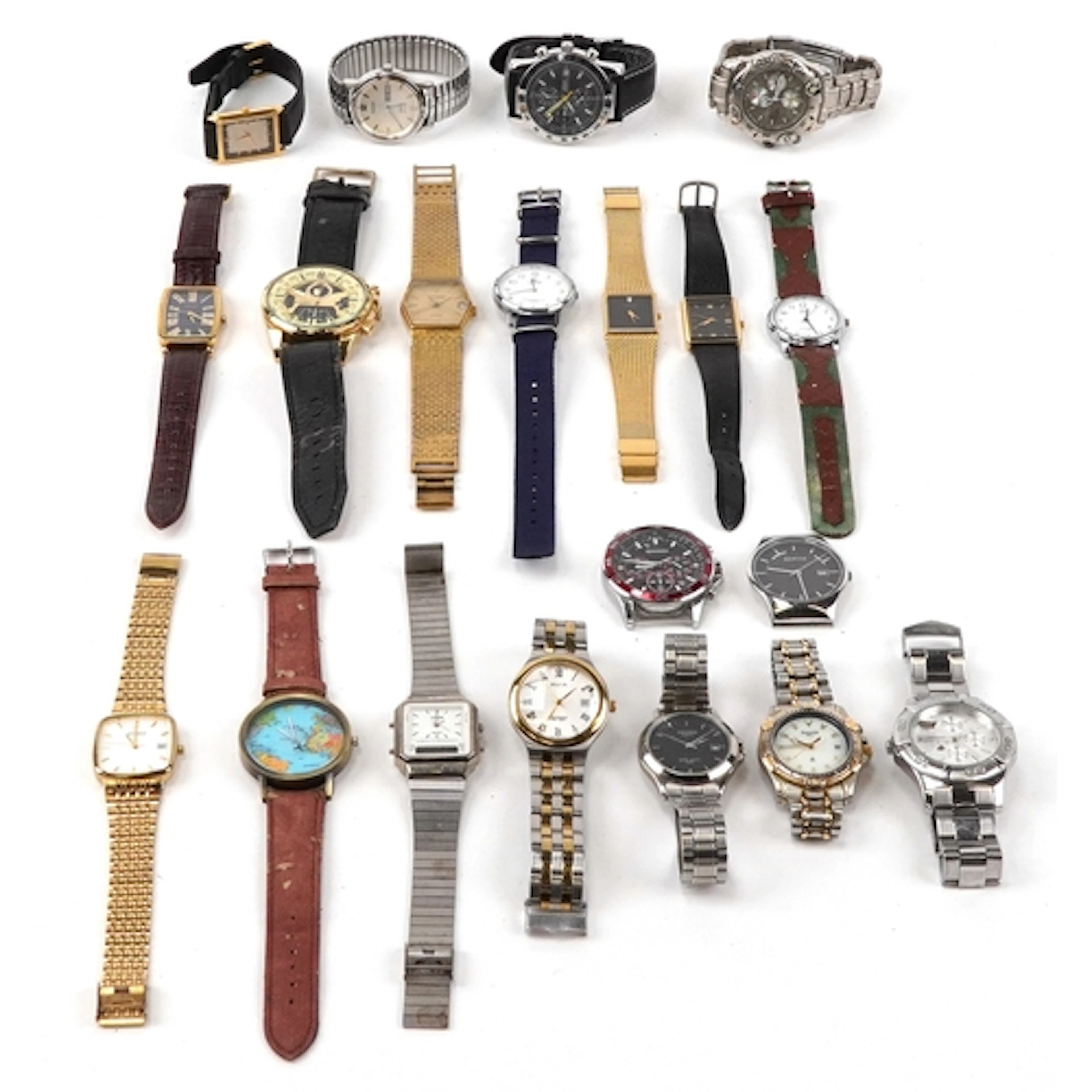 Vintage and later gentlemen's wristwatches including Accuris...