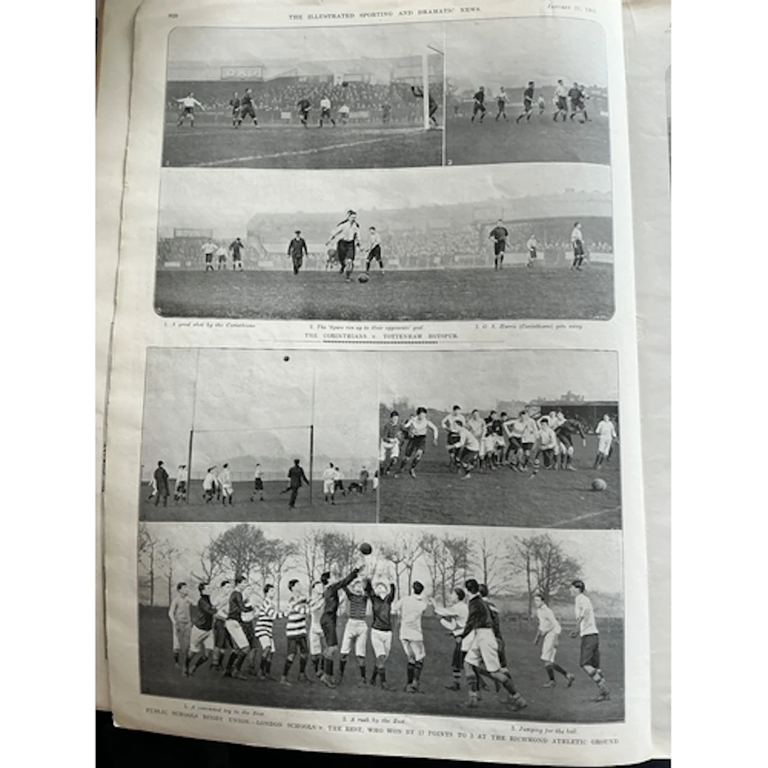 1905 Tottenham Football Newspapers: Sporting + Dramatic news...