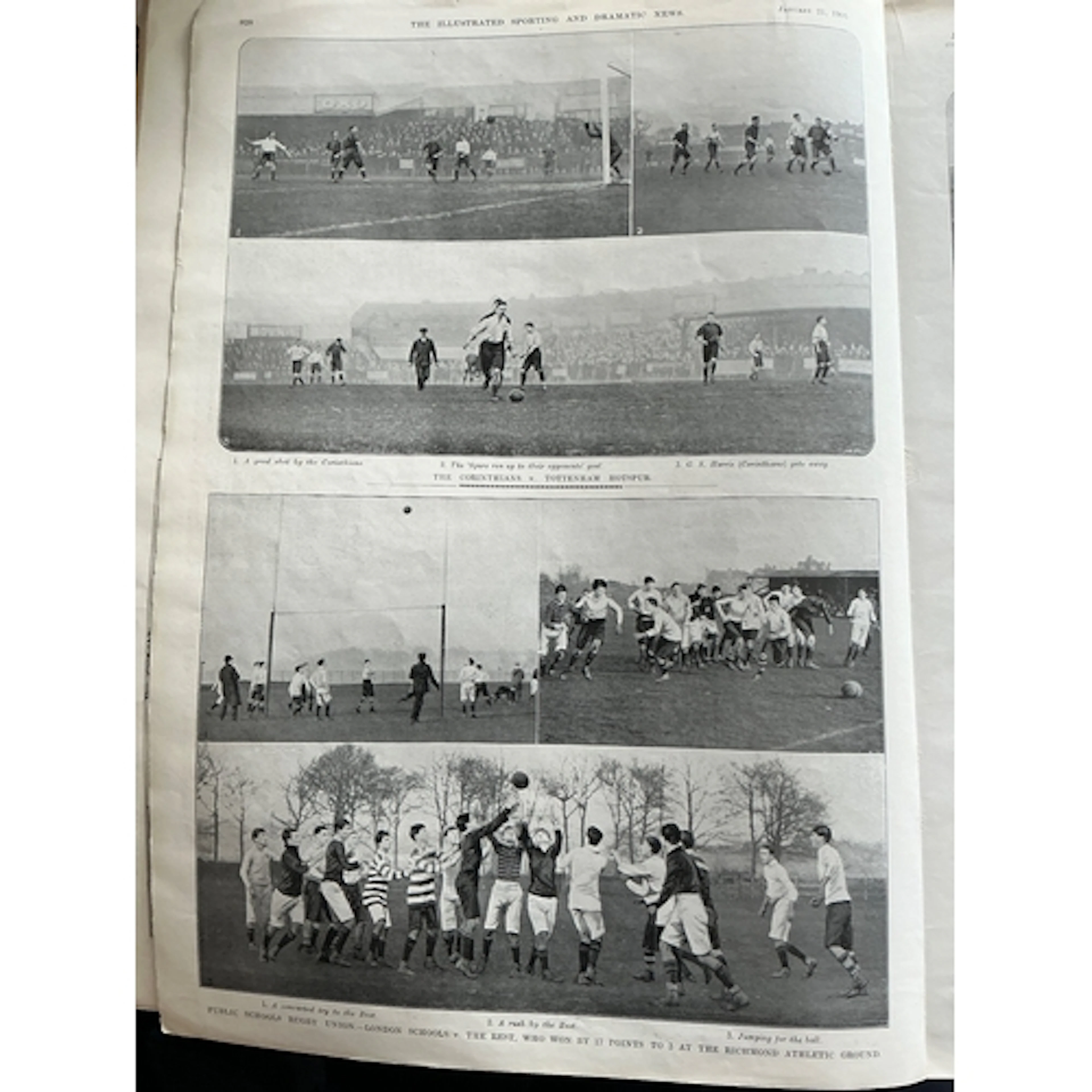 1905 Tottenham Football Newspapers: Sporting + Dramatic news...