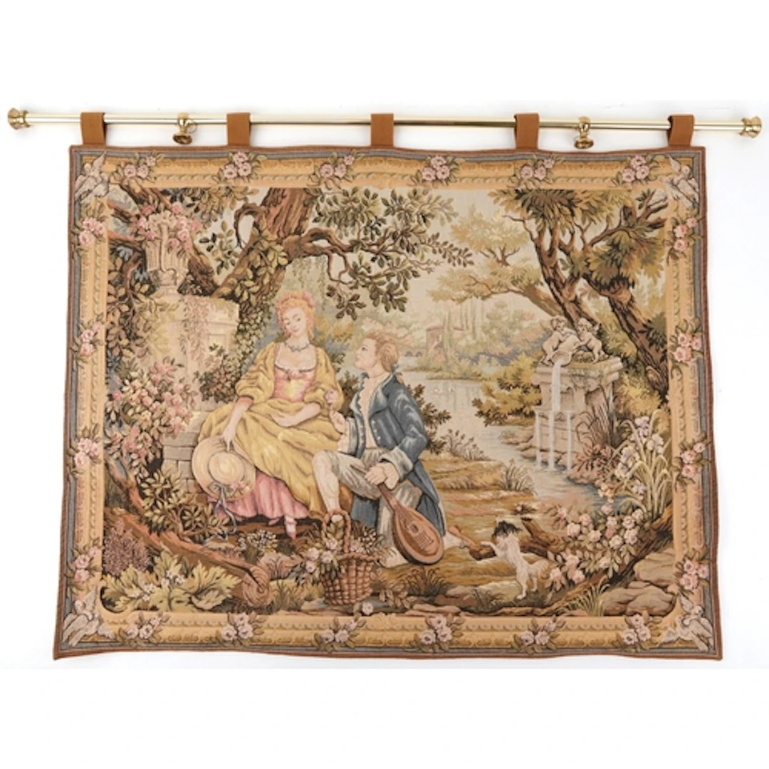 Jardin d'Amour by Marc Waymel, Franklin Mint wall hanging ta...