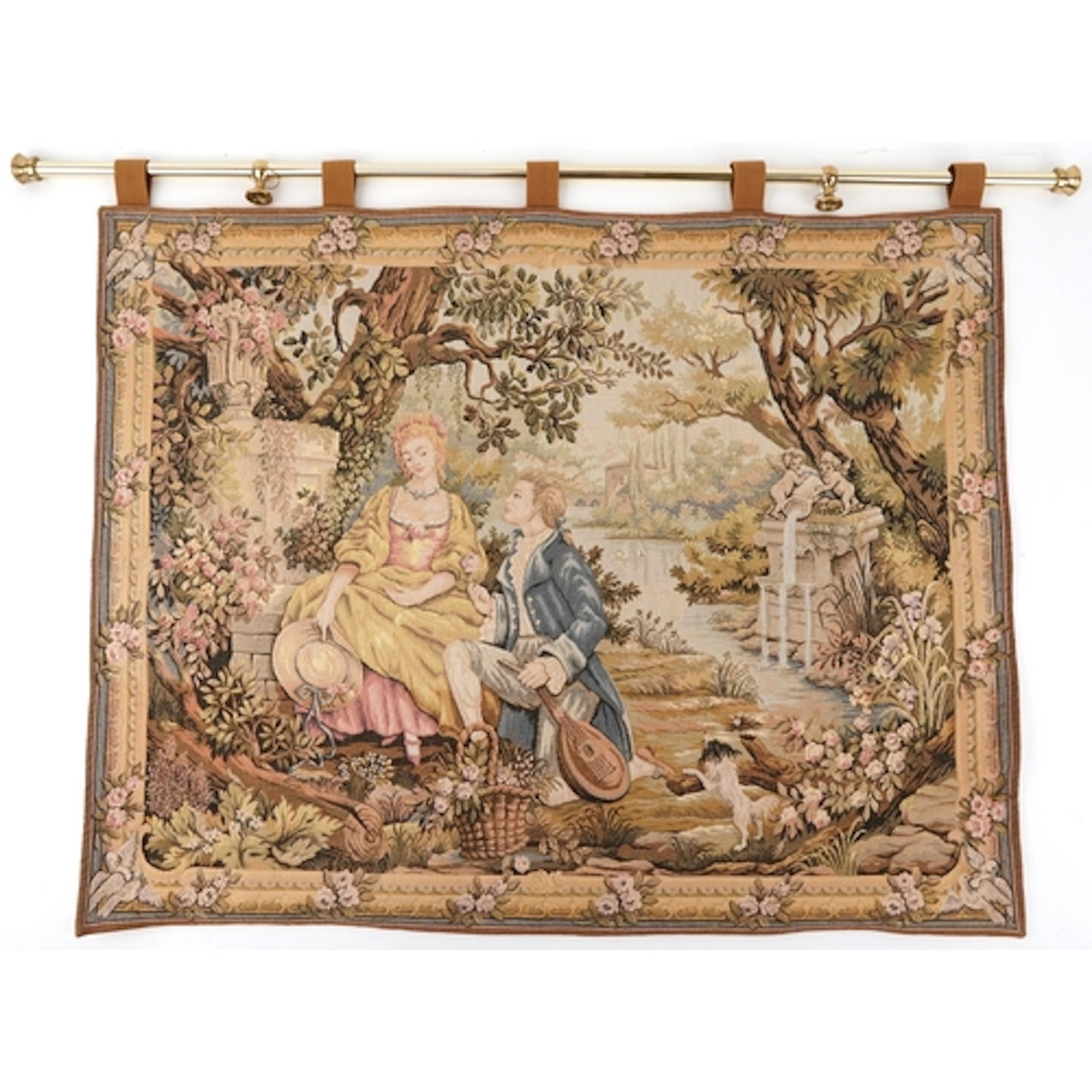 Jardin d'Amour by Marc Waymel, Franklin Mint wall hanging ta...