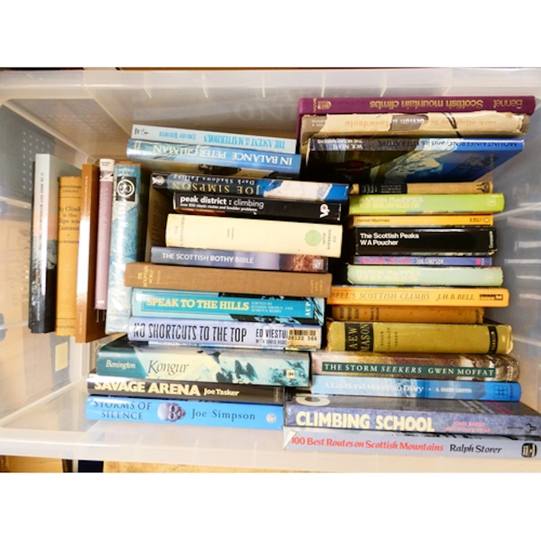 Climbing & Mountaineering. 35 various vols., ...