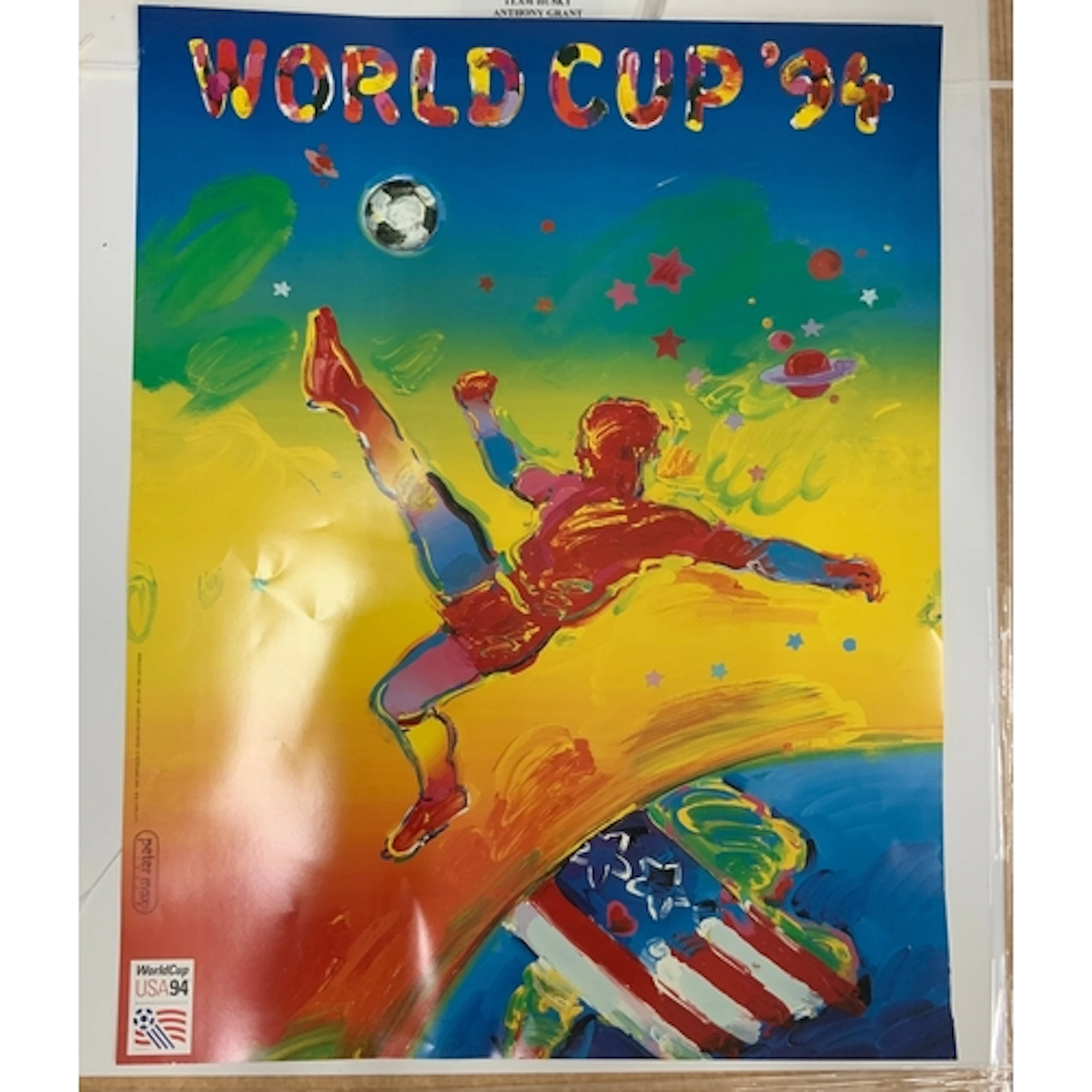 1994 World Cup Finals USA Football Poster: Superb colour ori...