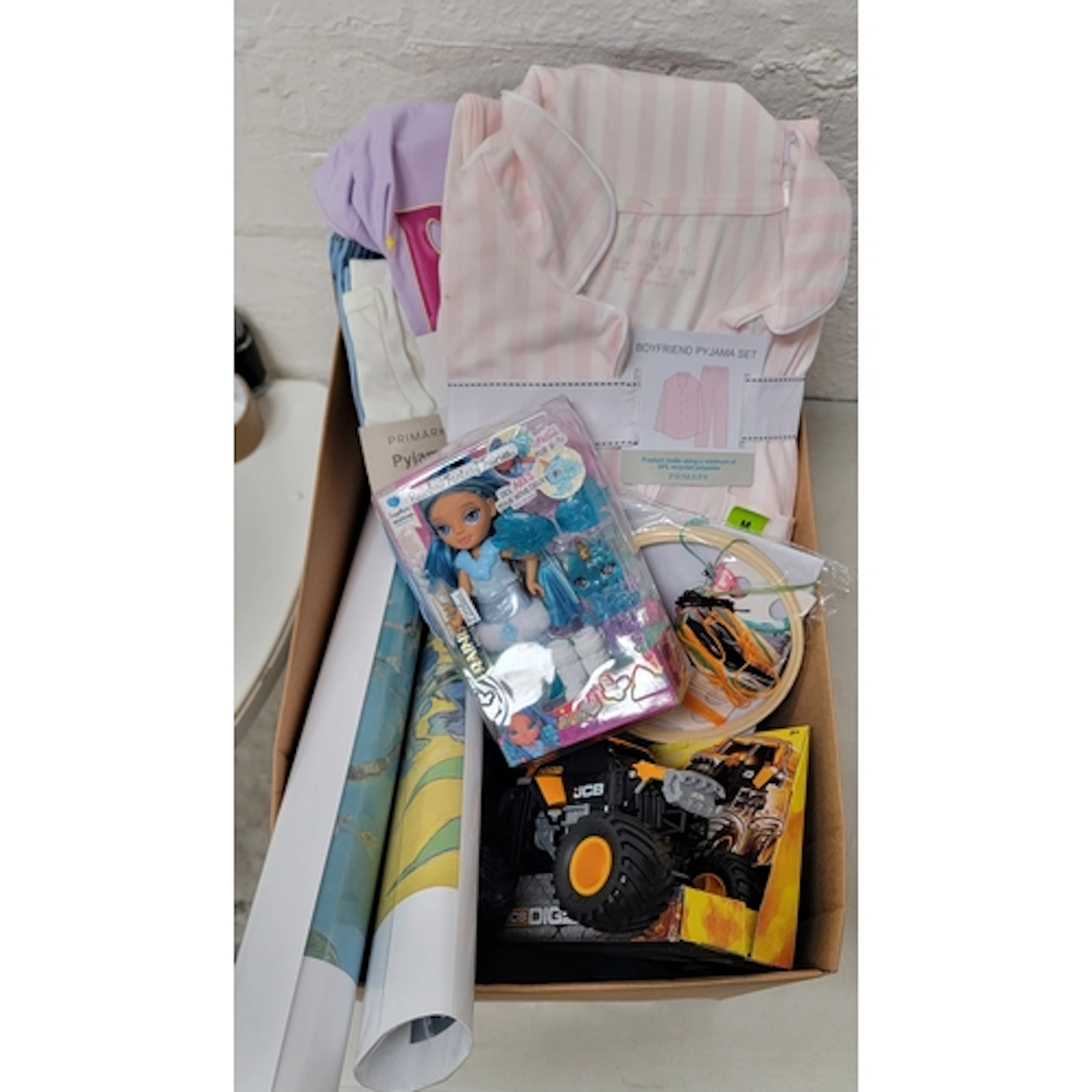 ONE BOX OF NEW ITEMS including Van Gogh museum prints, Hot W...
