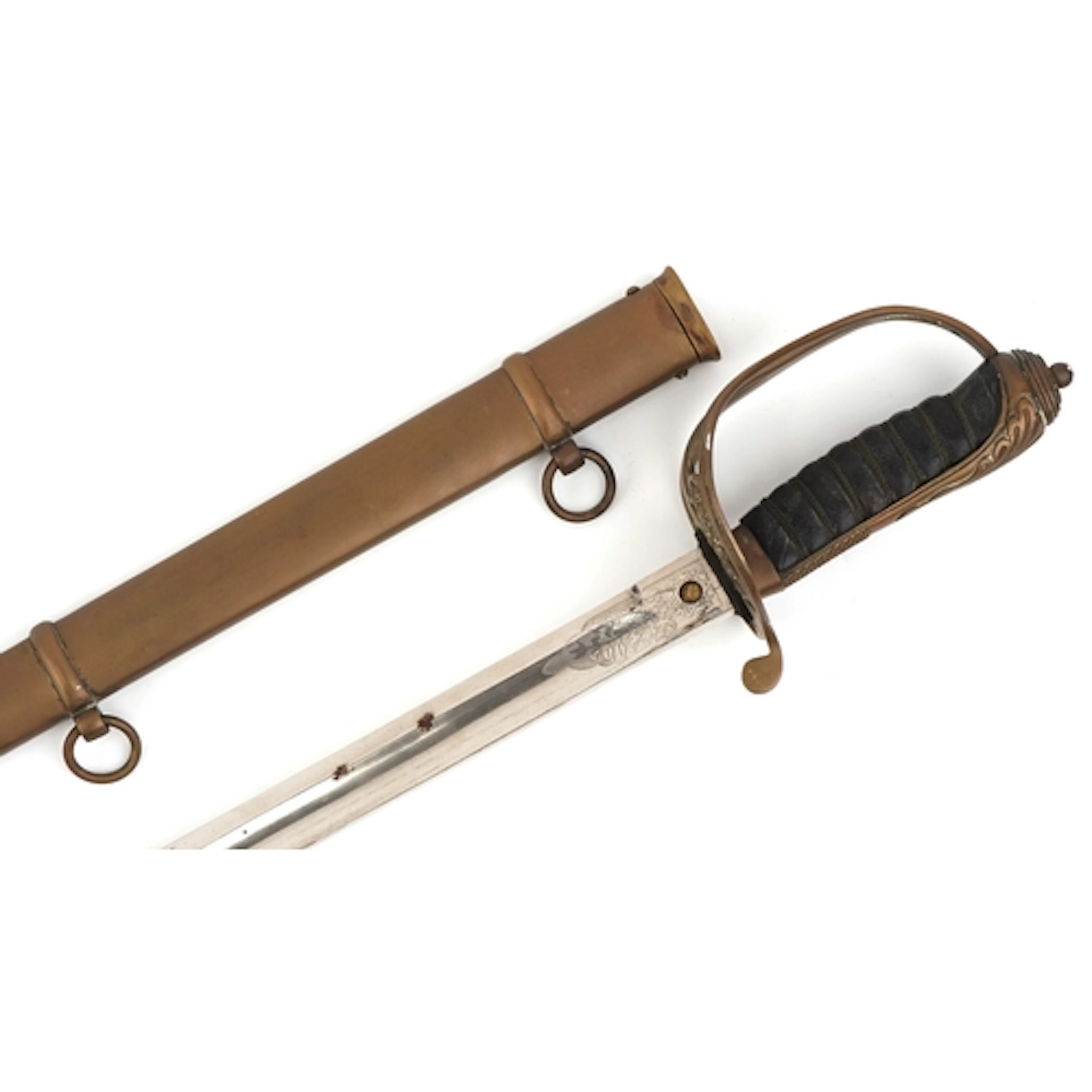 19th century military interest British Infantry sword and sc...