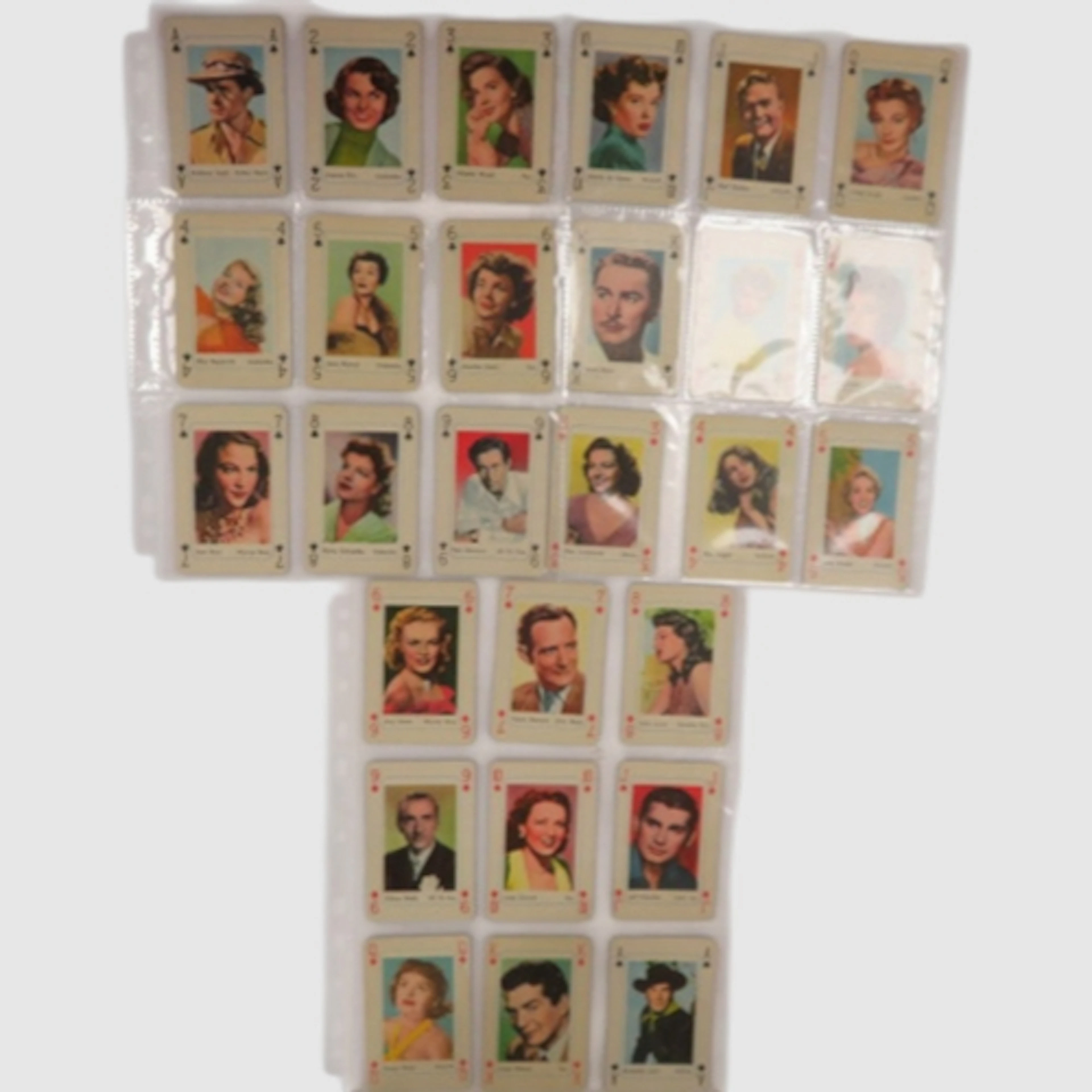 Maple Leaf gum Movie Stars, cards in the style of playing ca...
