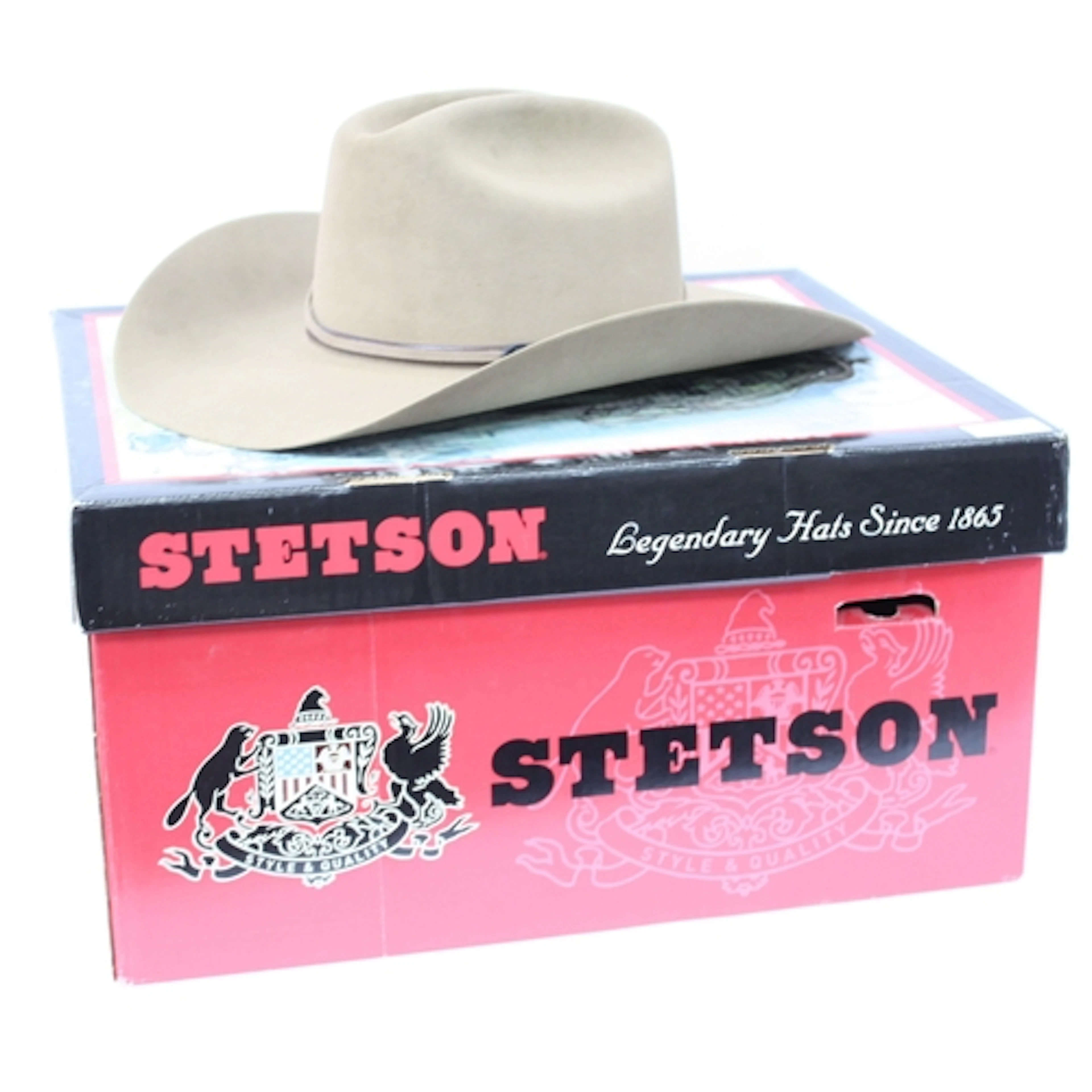 Stetson Hat, Bitterott £5 Sahara XXX size 7.1/8, in box.