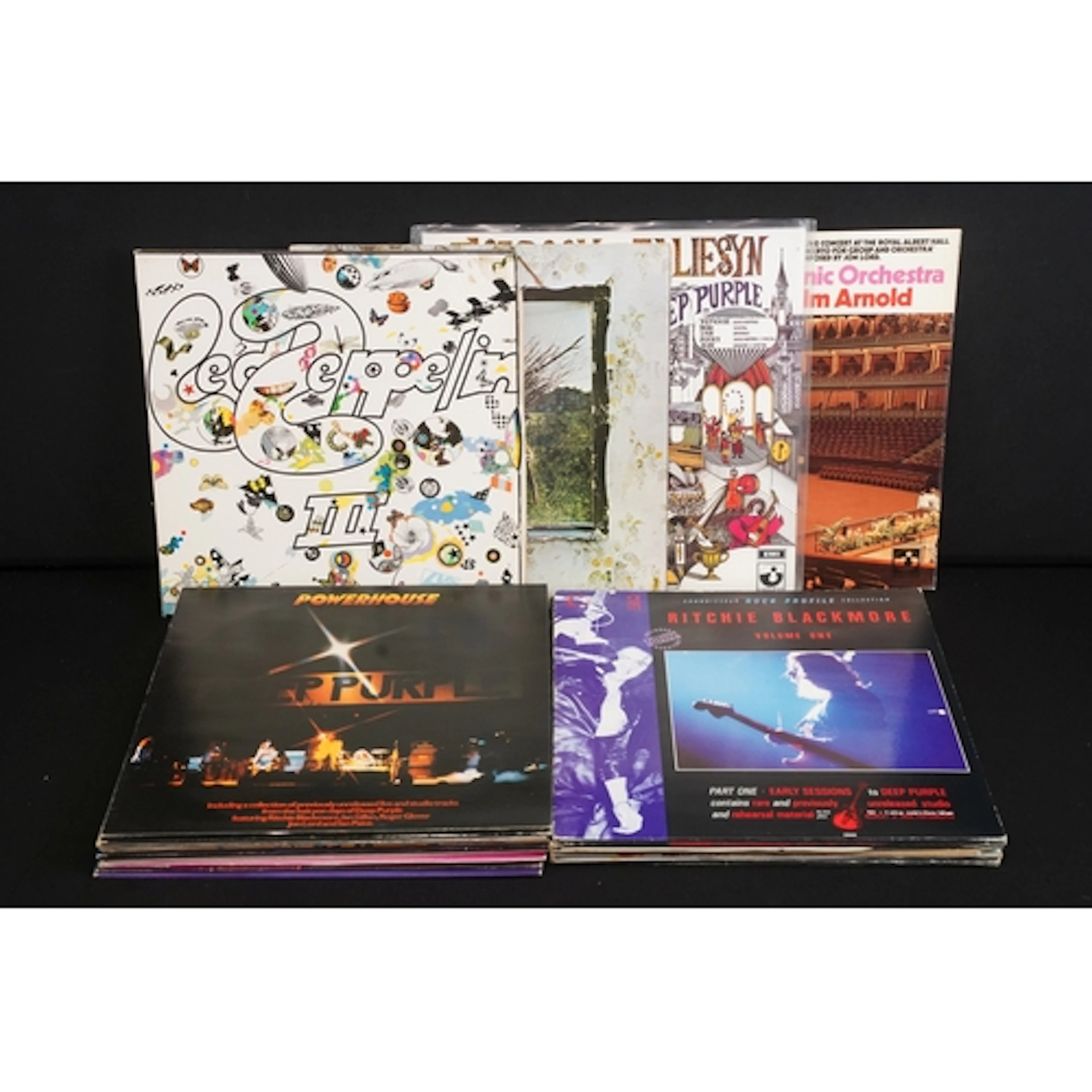 Vinyl - 19 Rock LPs to include Led Zeppelin x 2, Deep Purple...