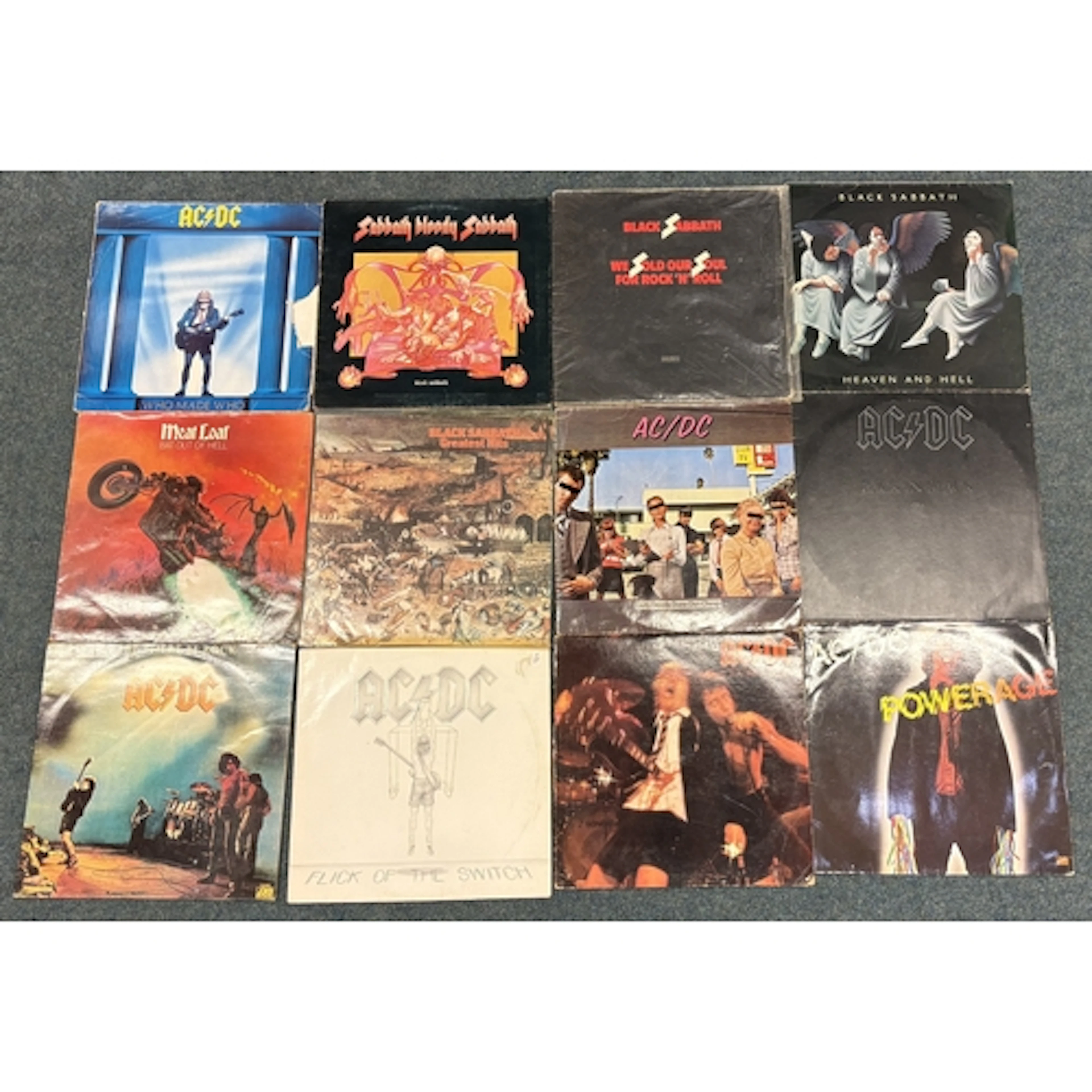 12 x LP vinyl records - To include Hard Rock, Blues Rock, He...