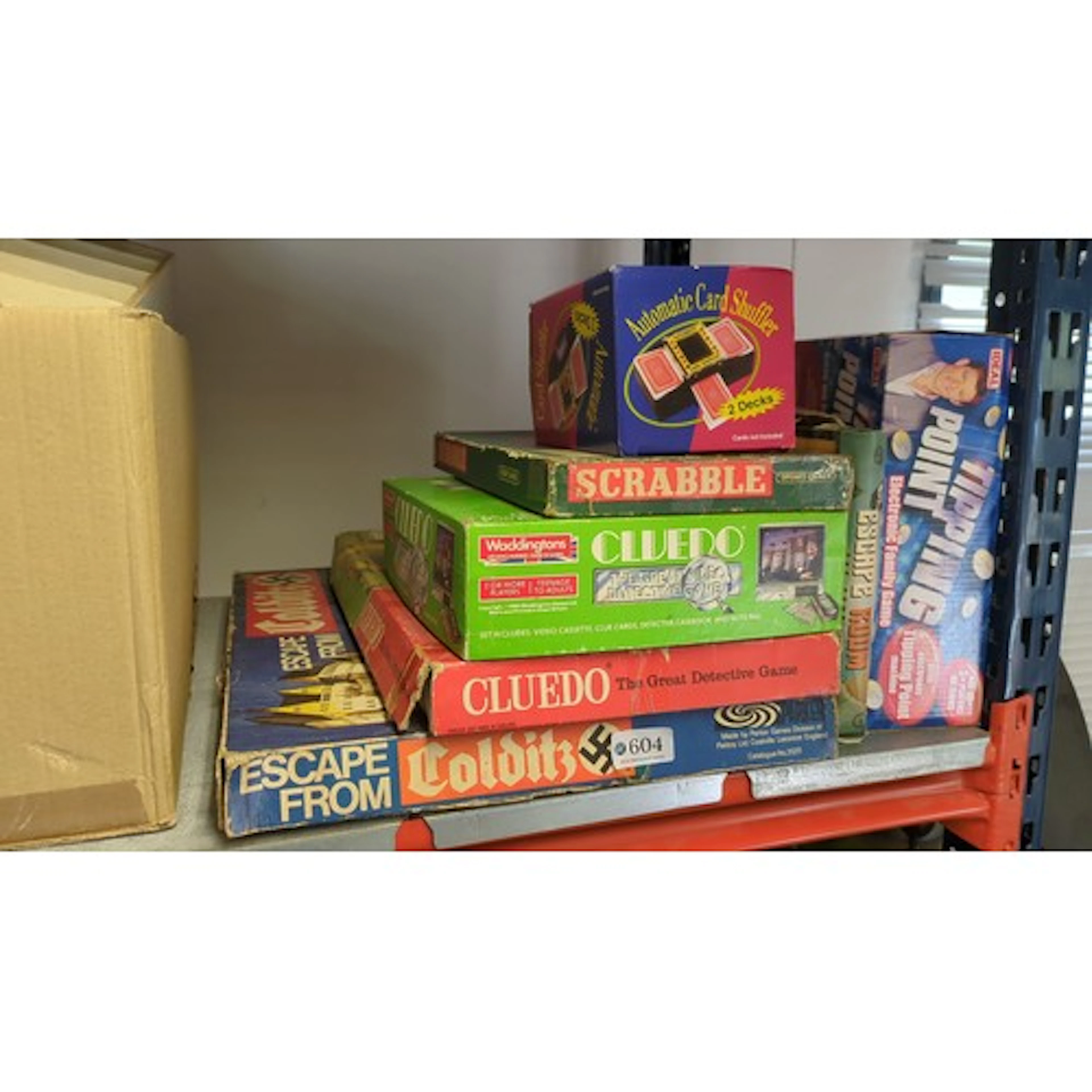A group of vintage board and family games, including Spear’s...