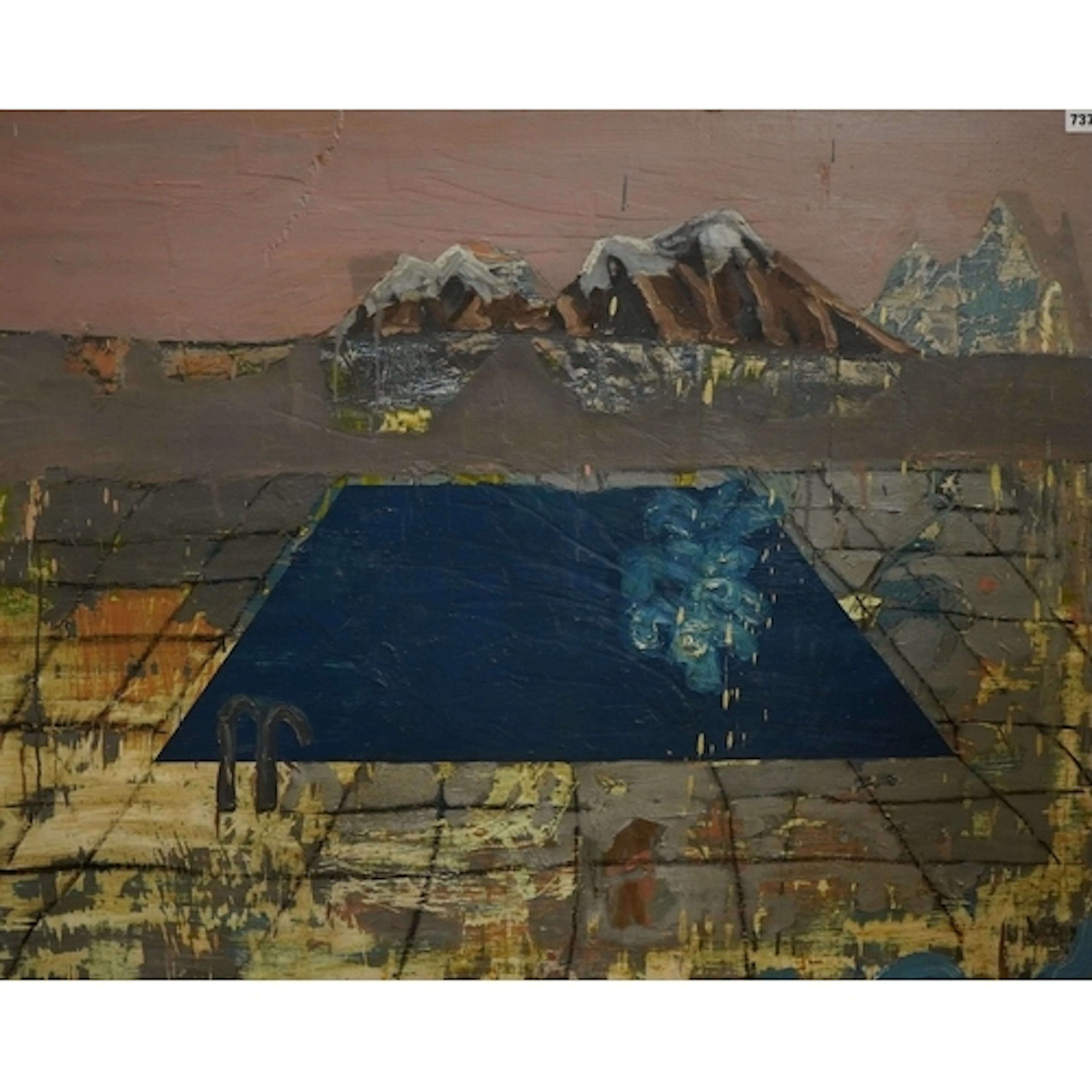 Nick Carrick, 'Narcissus', signed verso, oil on board, unfra...