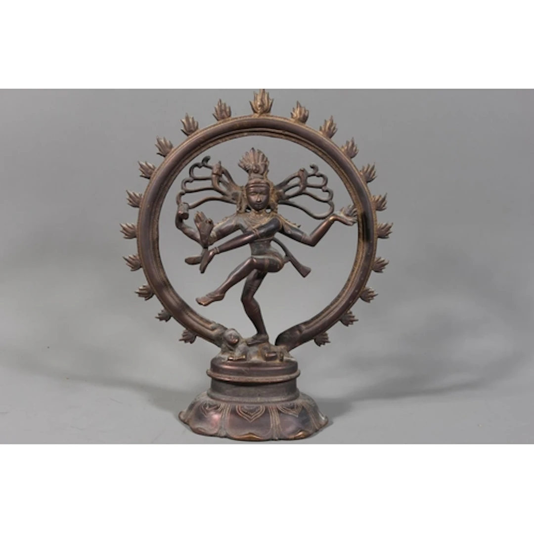 Indian bronze sculpture of the Hinda Lord Shiva Nataraja, mo...