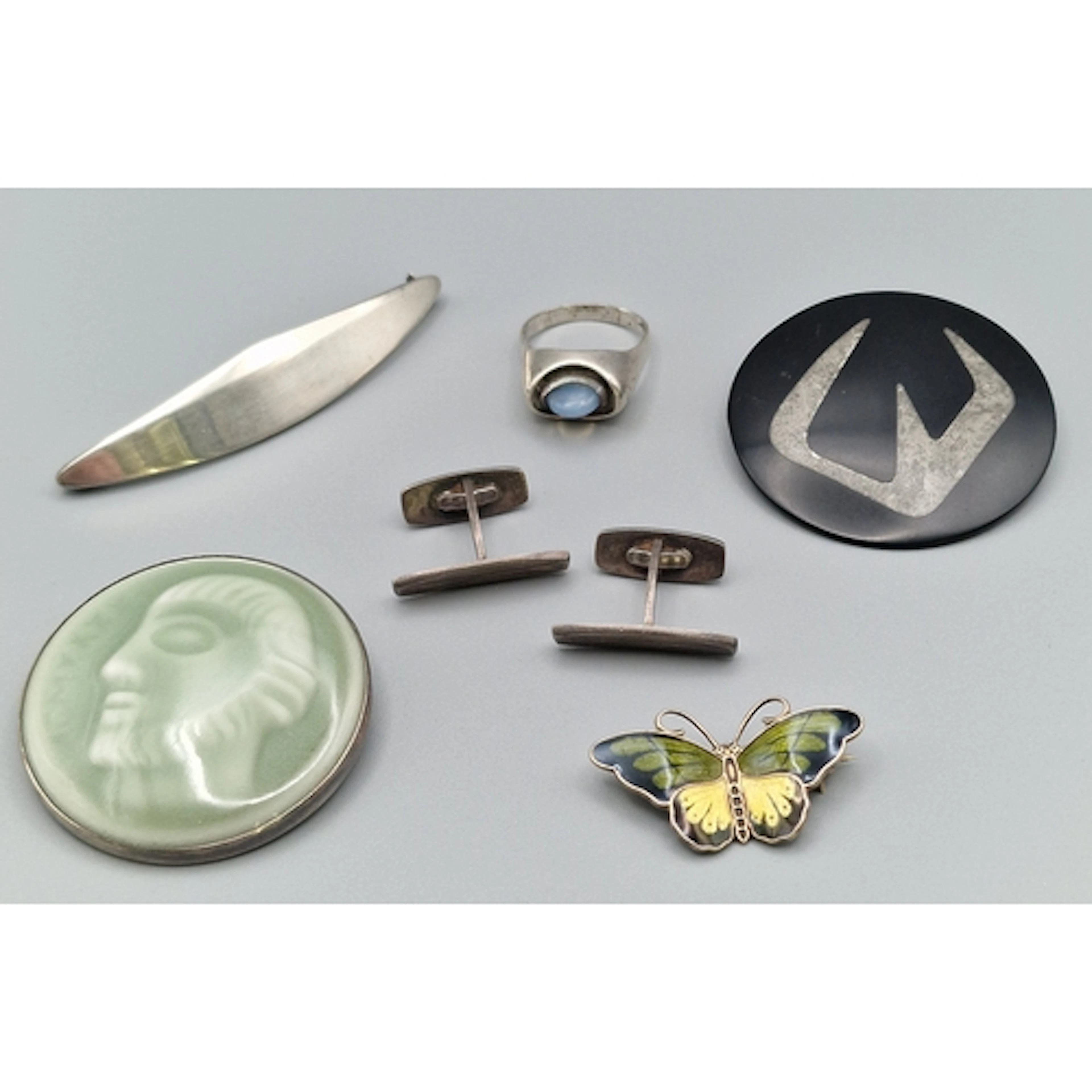 Collection of Scandinavian jewellery to include: a sterling ...