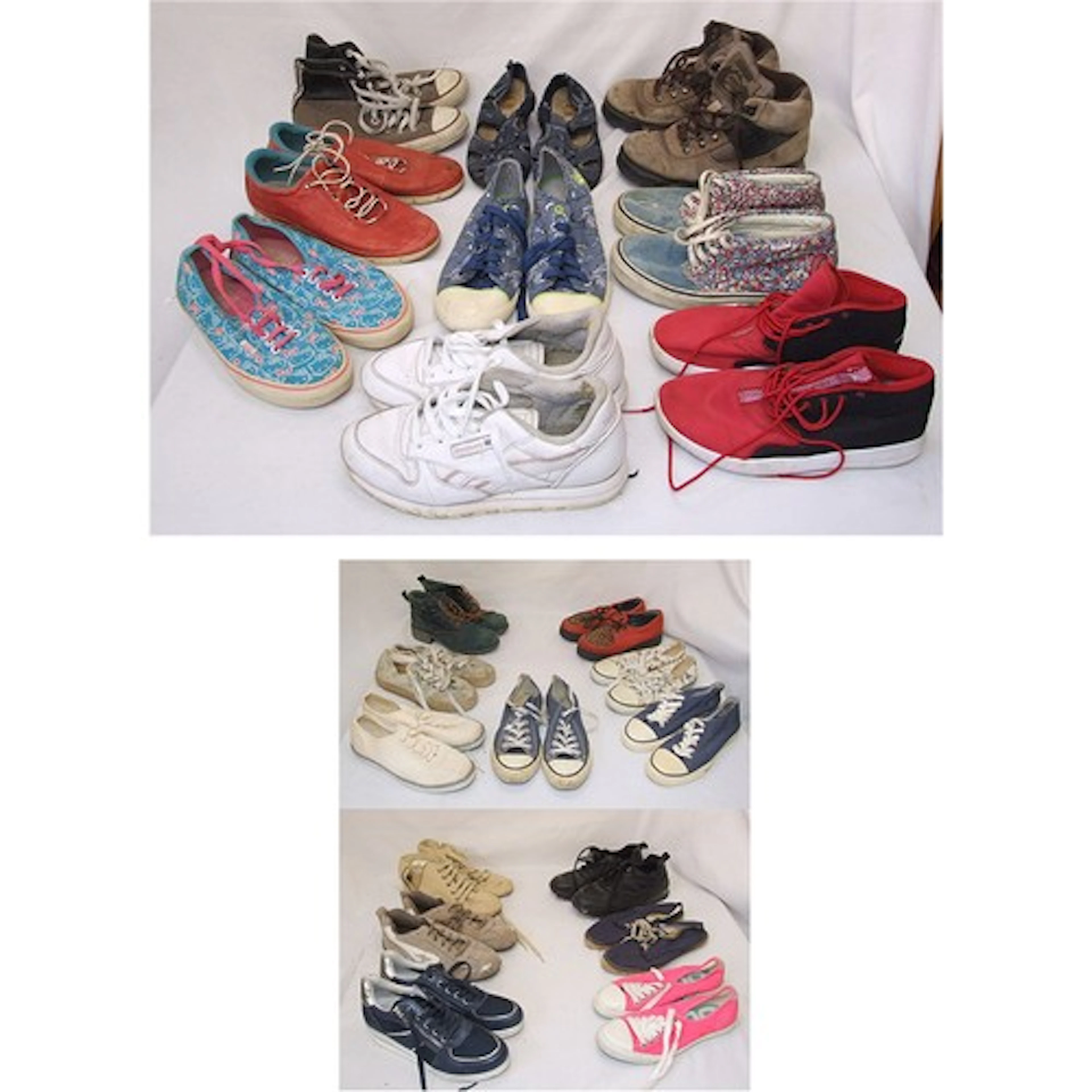 9 Pairs Ladies Shoes incl. Size 5: Vans Hello Kitty, Ecco re...