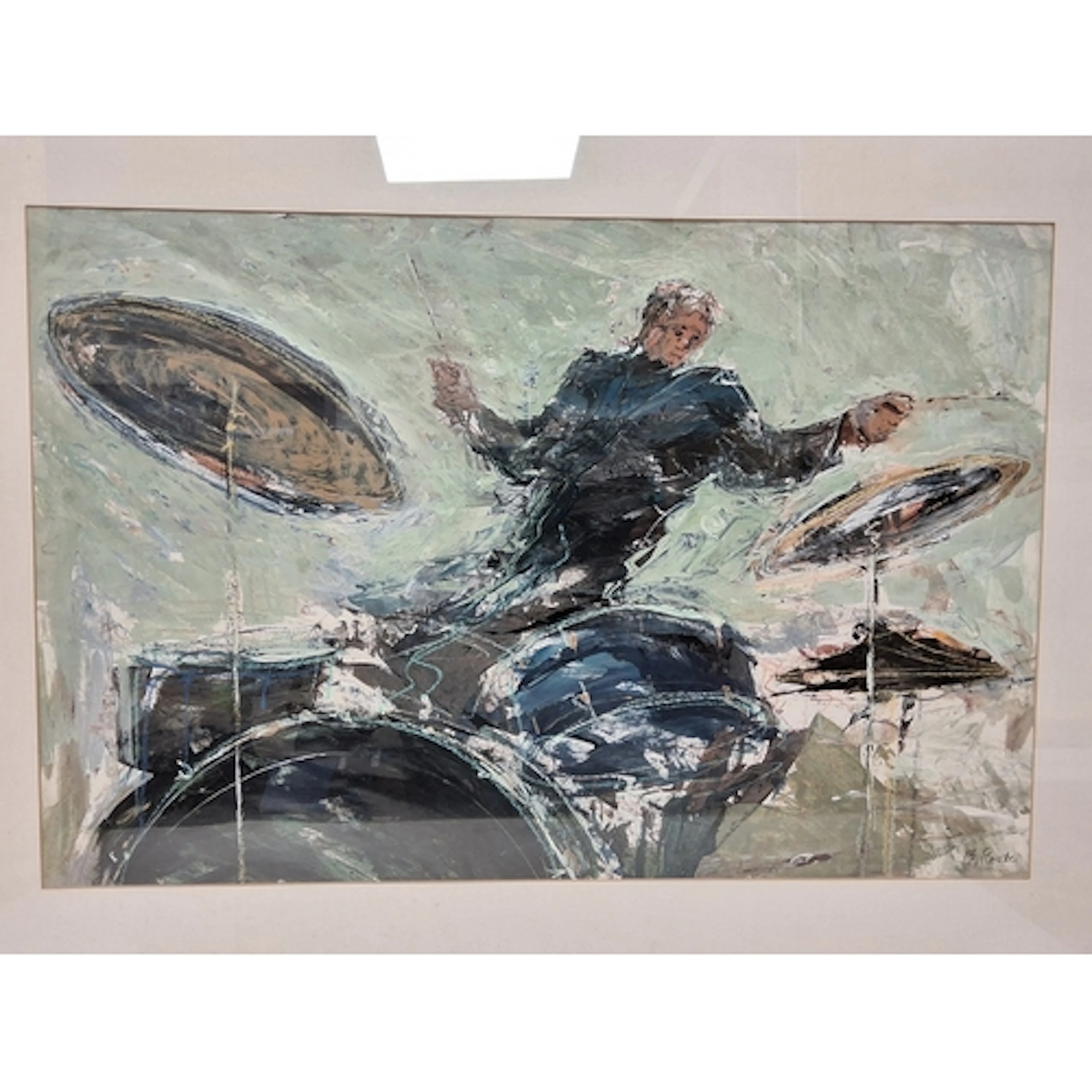 BERNARD ROOKE (BRITISH 1938) THE DRUMMER, an orchestral drum...