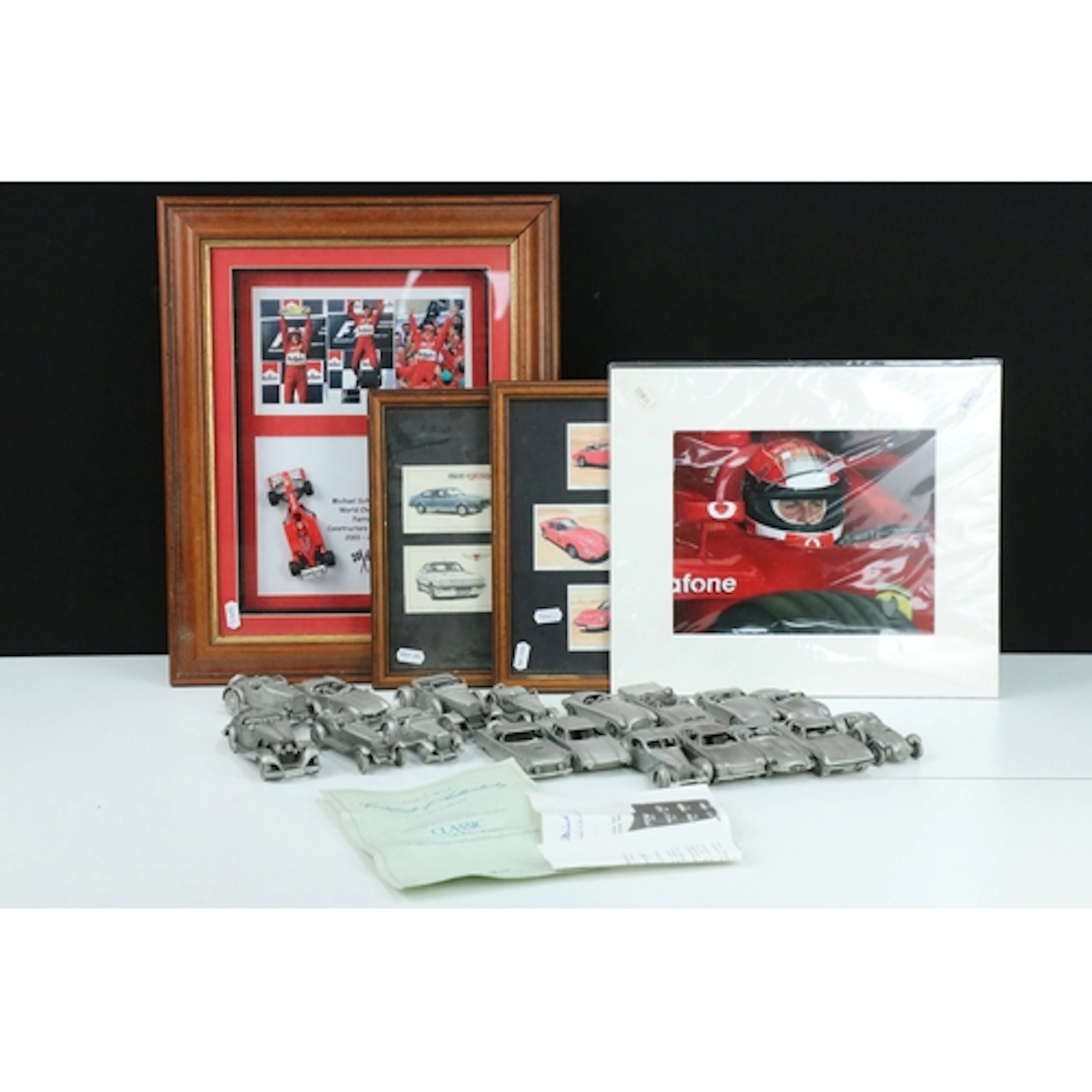 18 Danbury Mint Classic Sports Car Collection pewter models ...