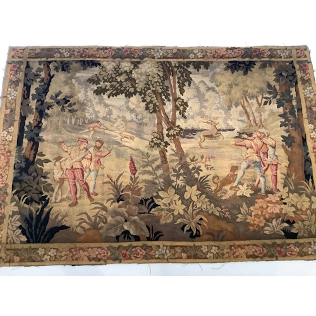A 20th century French Aubusson wool work tapestry, depicting...