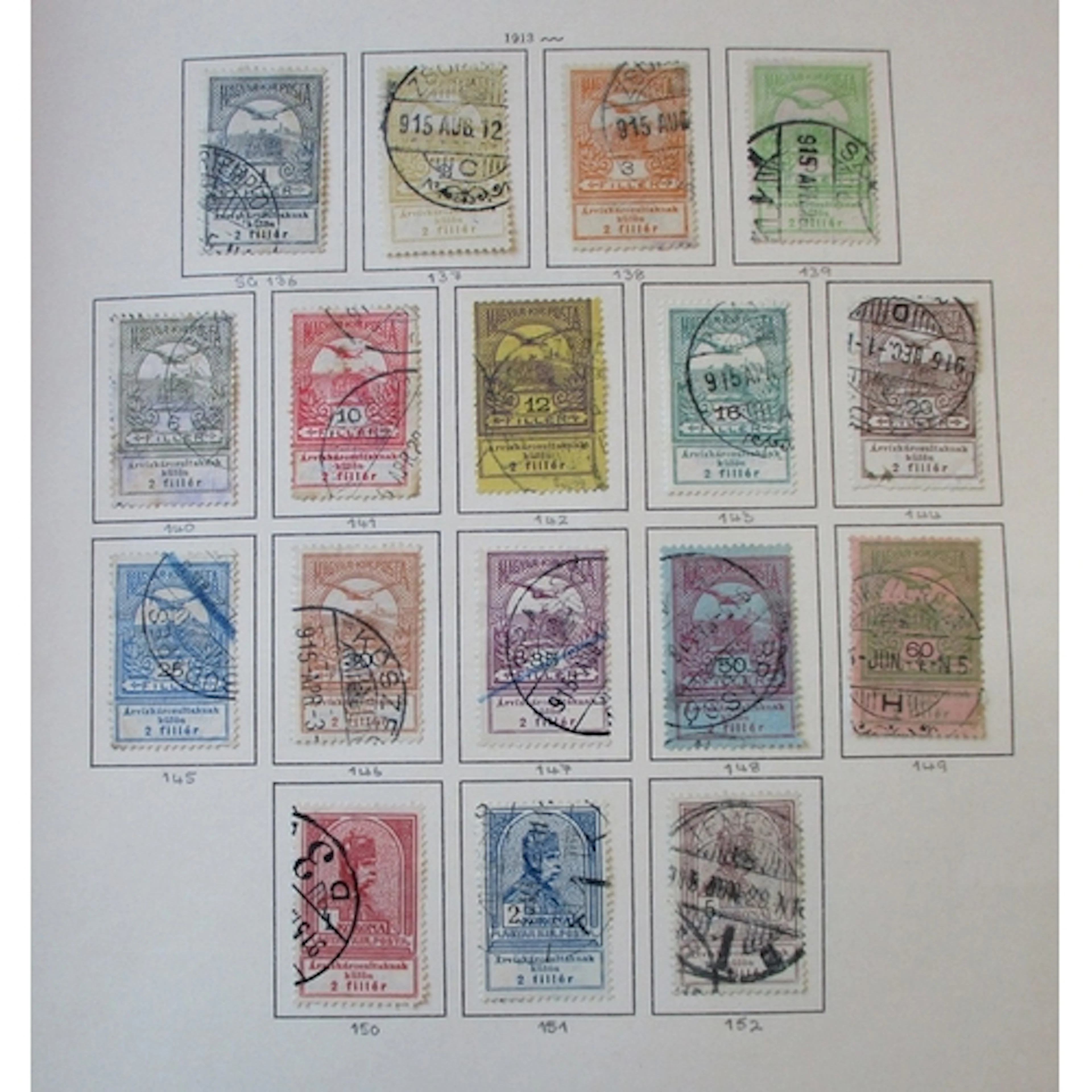 Hungary. Early to modern used collection in 2 Schaubek album...