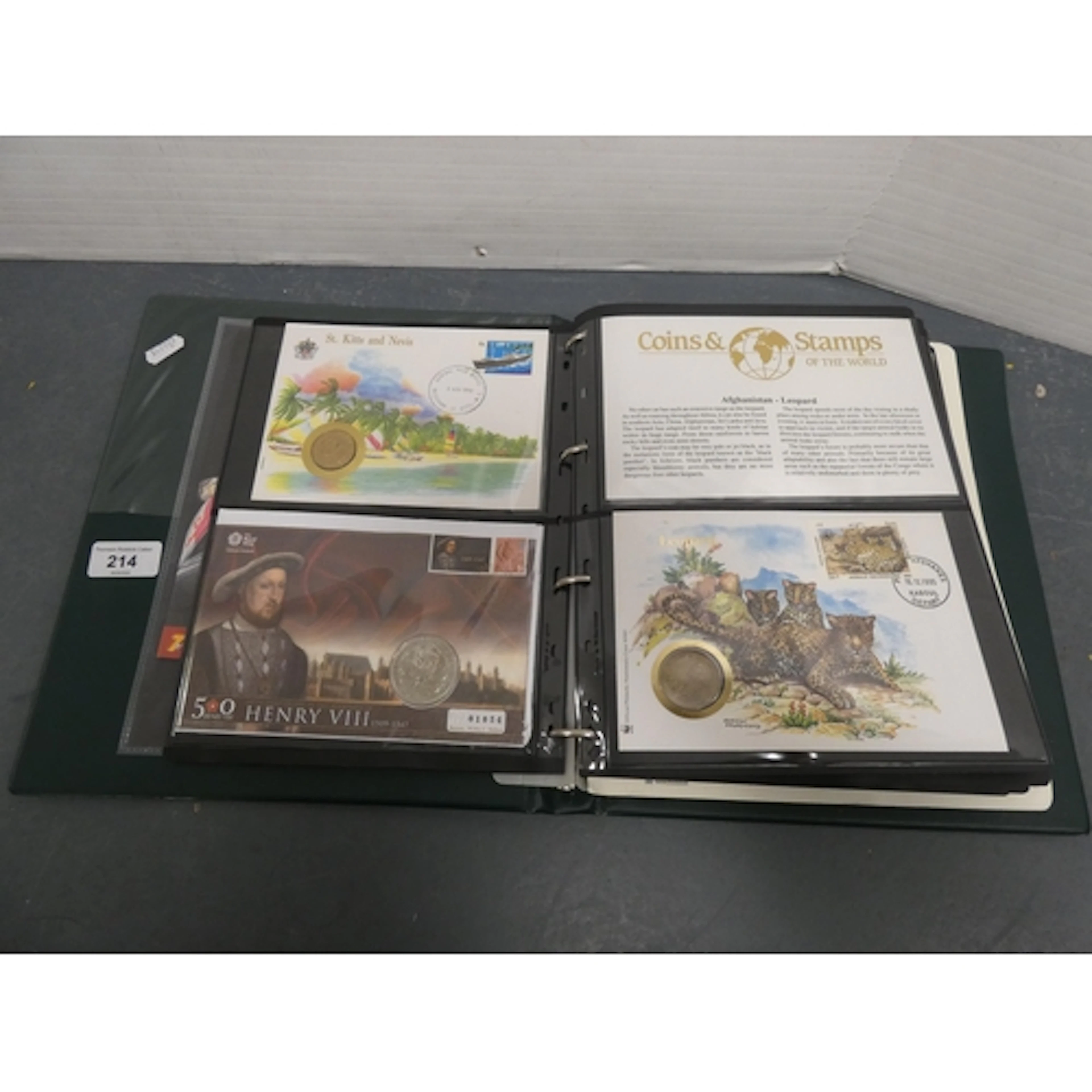 Folder containing various first day covers and coinage to in...